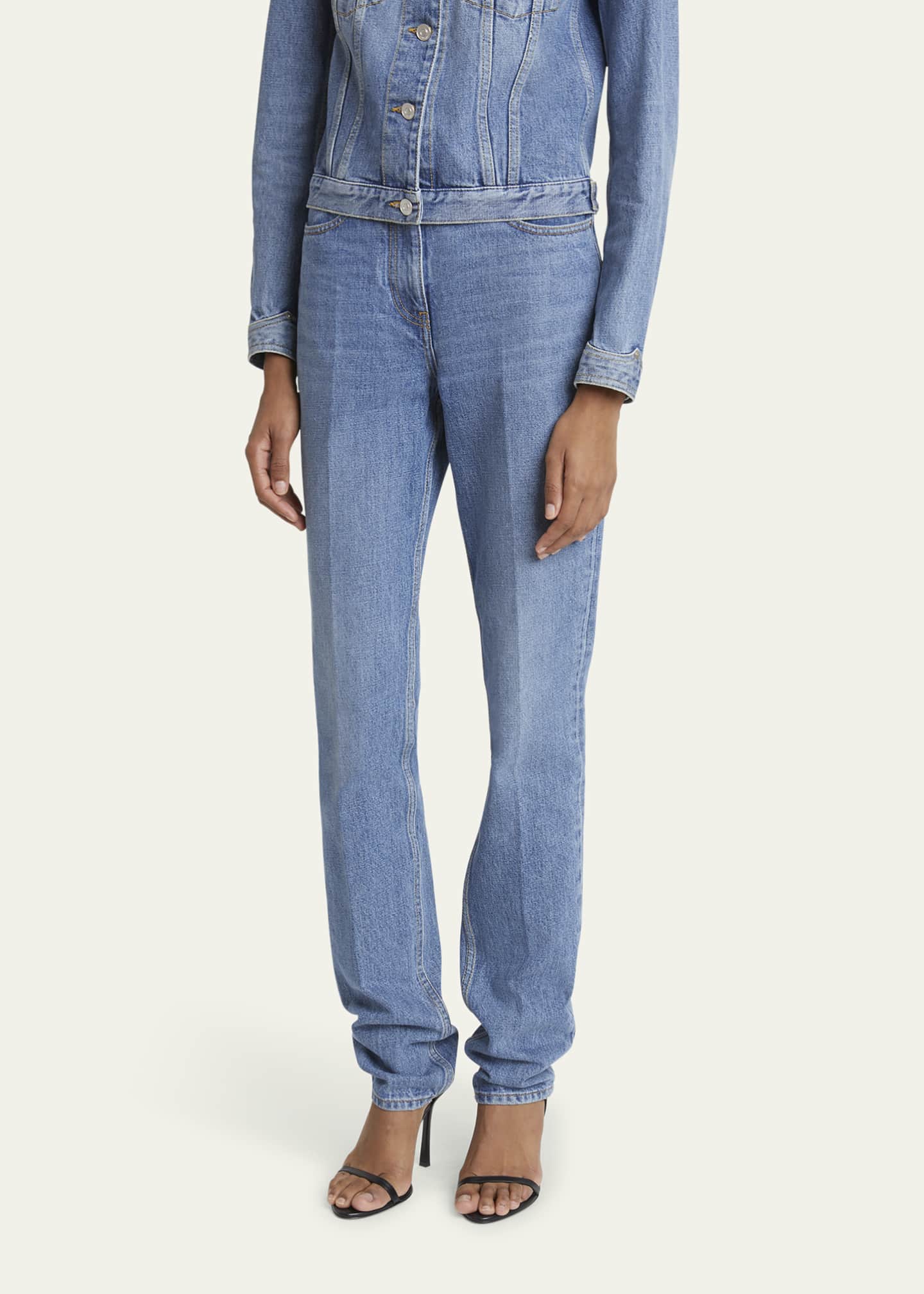 Givenchy Western Straight Leg Denim Pants Image 4 of 5