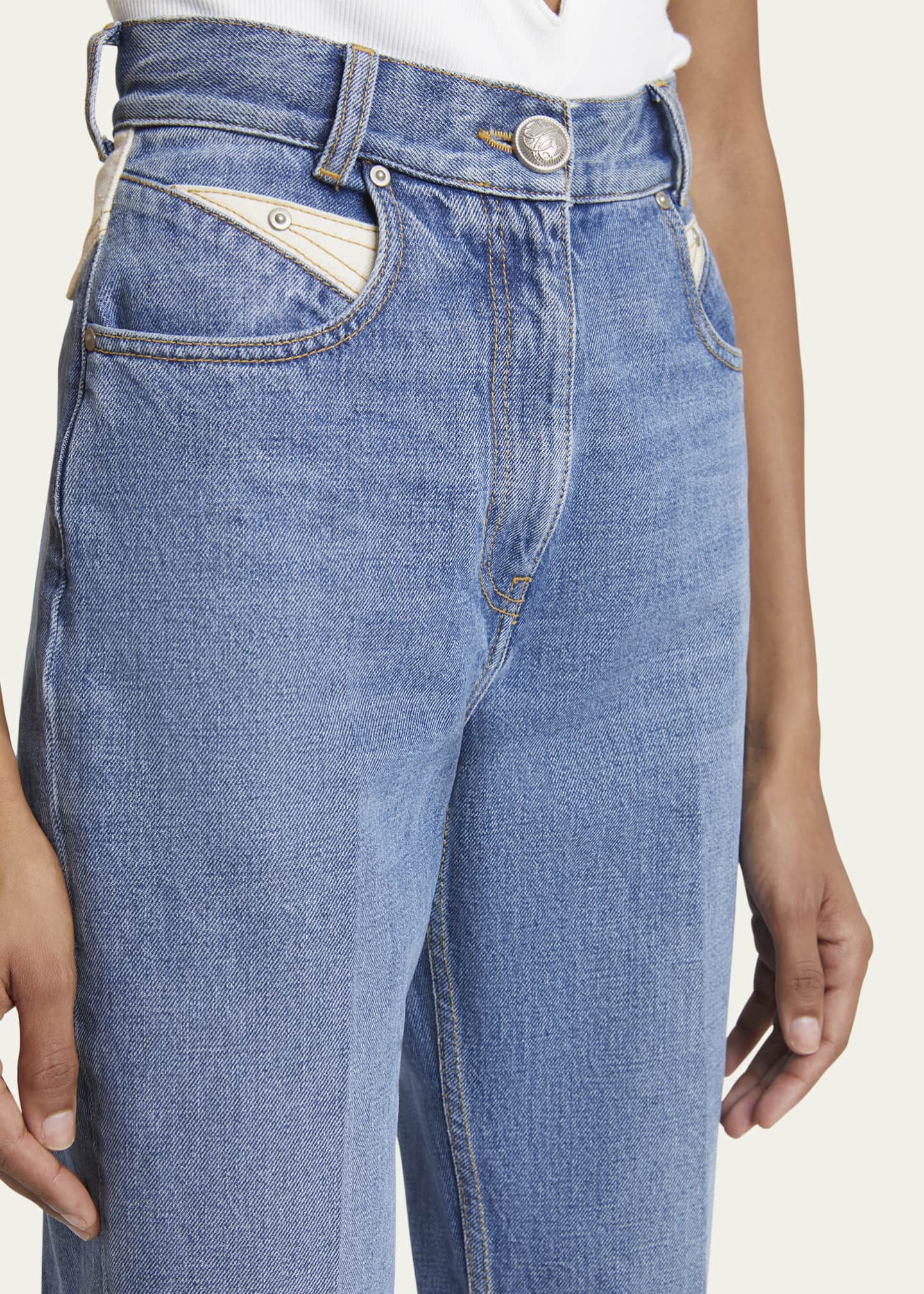 Givenchy Western Straight Leg Denim Pants Image 5 of 5