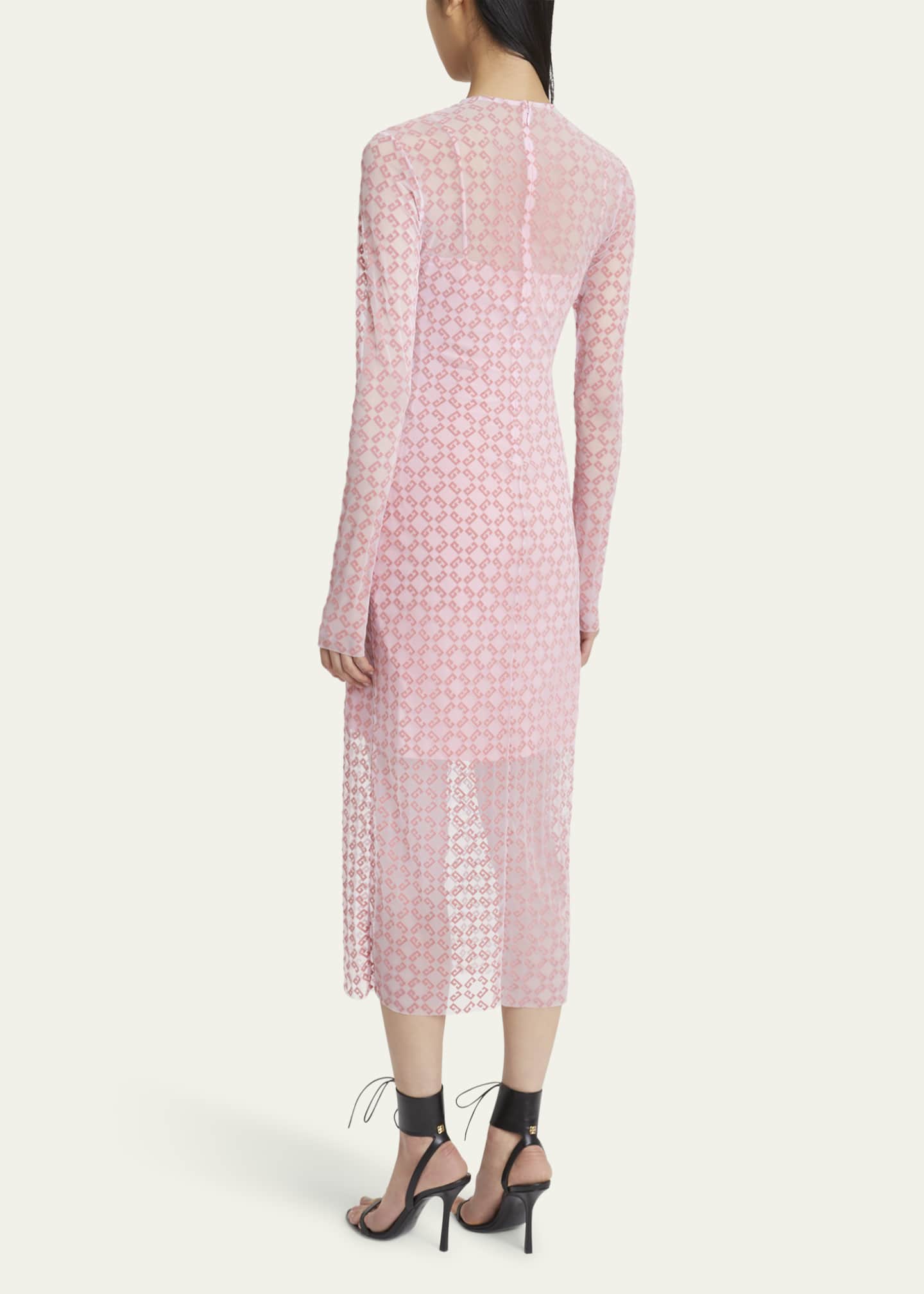 ワンピース GIVENCHY MONOGRAM 72 SHINY TULLE DRESS 251278F054003_1.jpg