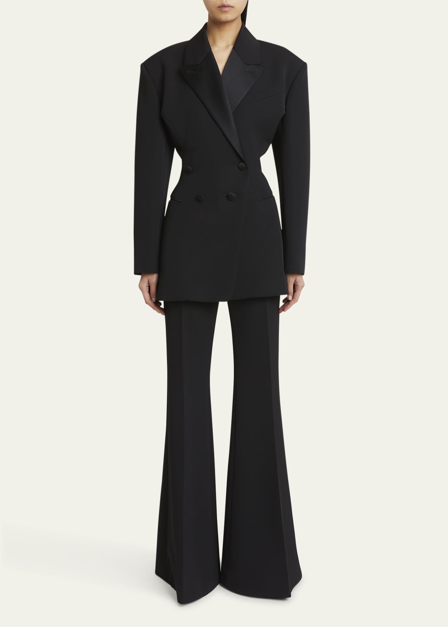 Givenchy Flared Wool Trousers Image 2 of 5