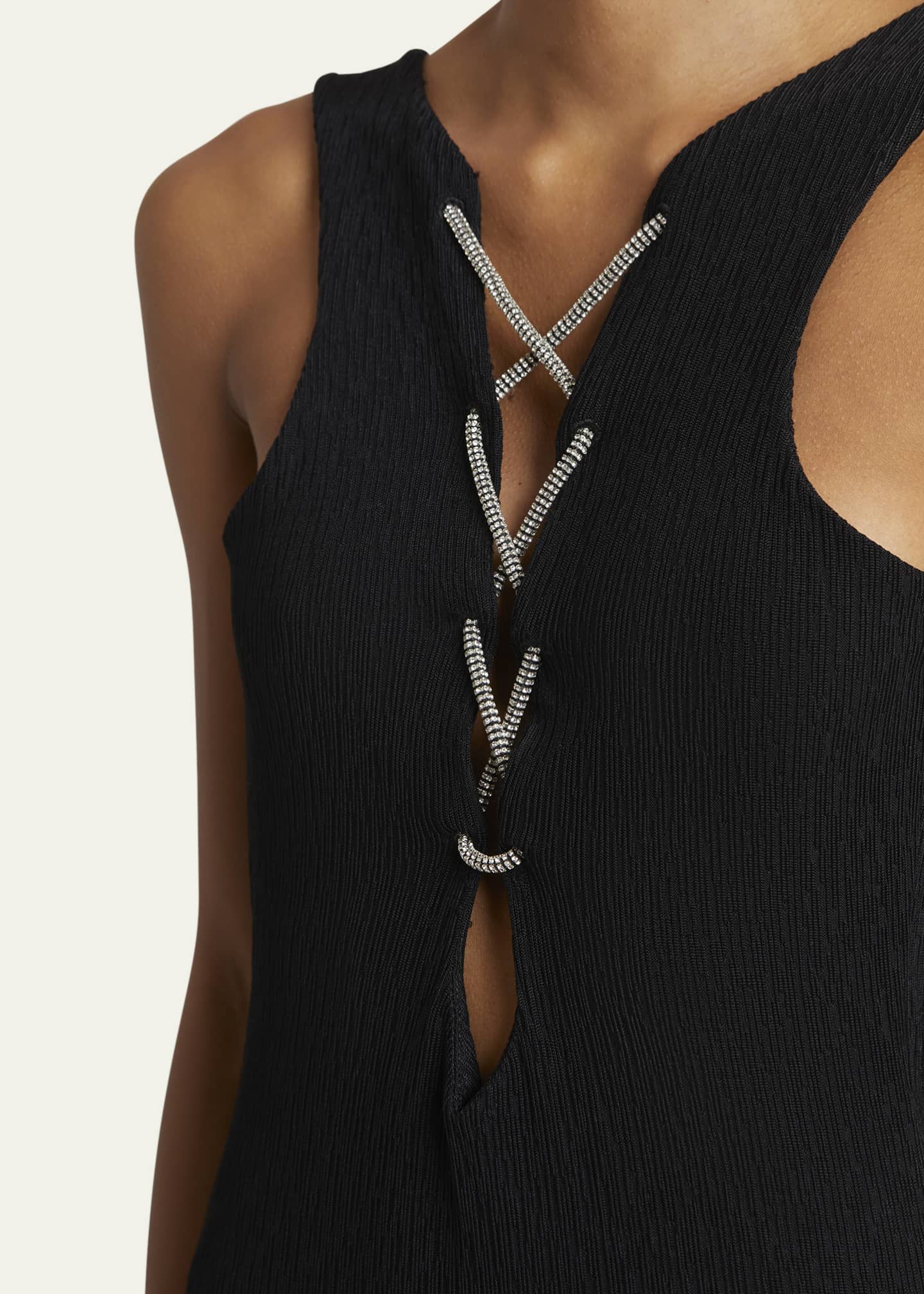 Givenchy Lace-Up Draped Backless Column Gown Image 5 of 5