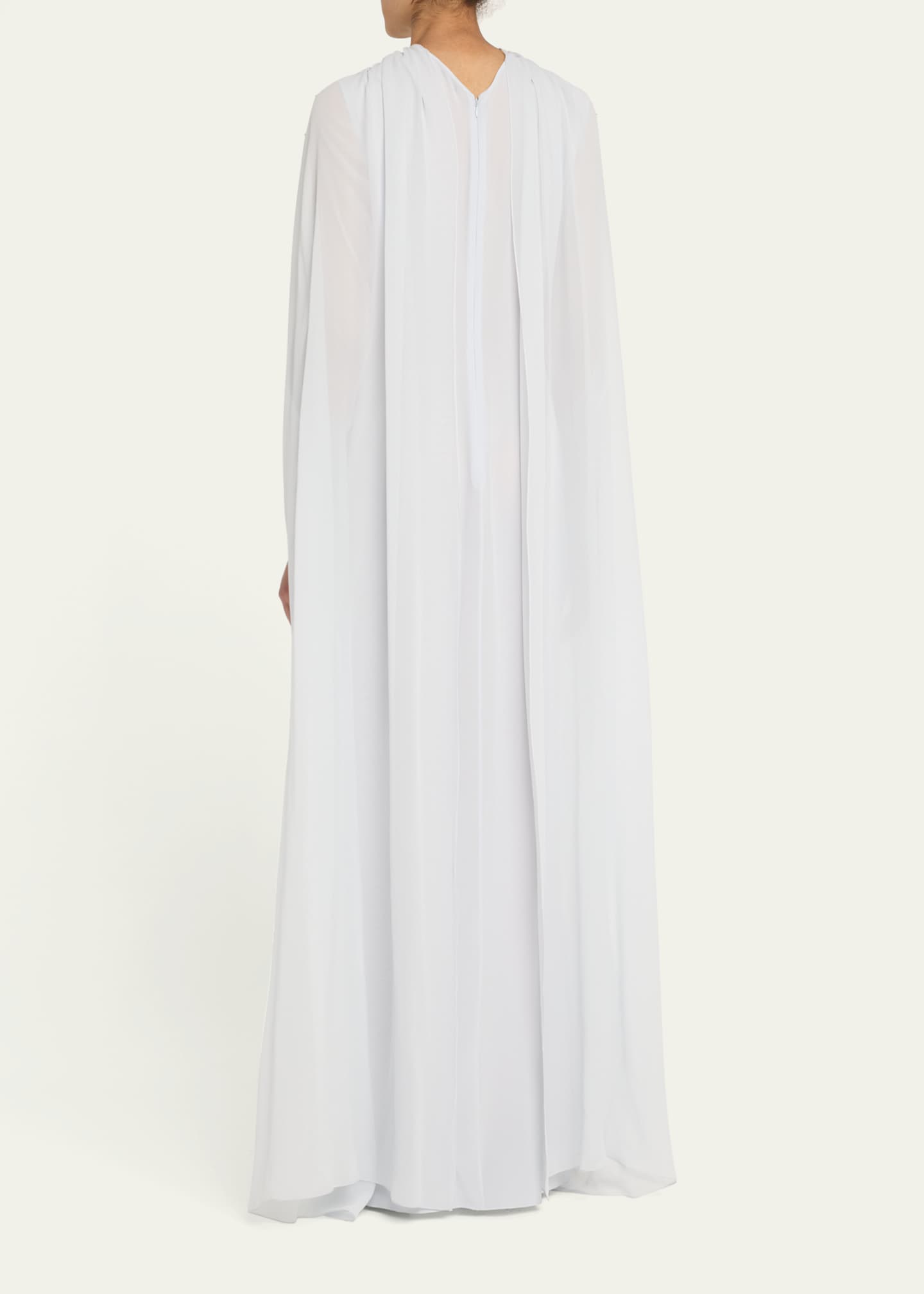 Givenchy Embellished Draped Silk Cape Gown Image 3 of 5
