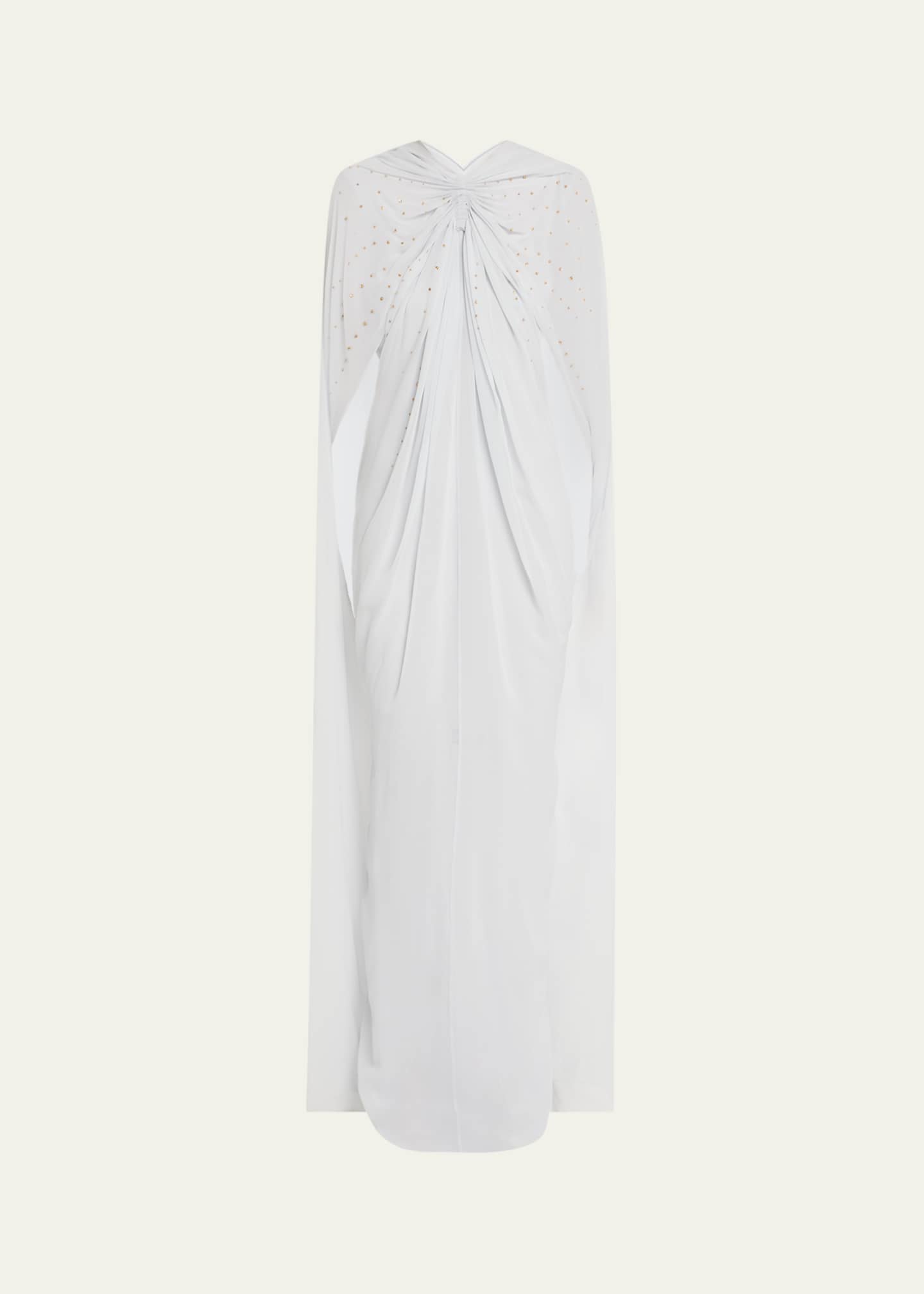 Givenchy Embellished Draped Silk Cape Gown Image 1 of 5