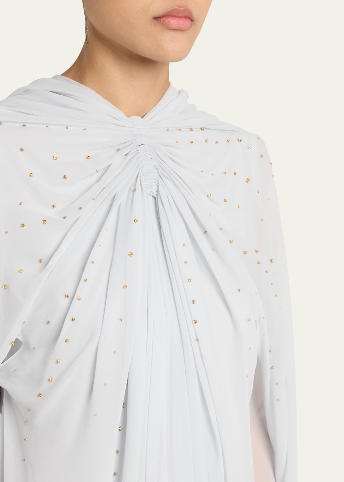 Givenchy Embellished Draped Silk Cape Gown Image 5 of 5