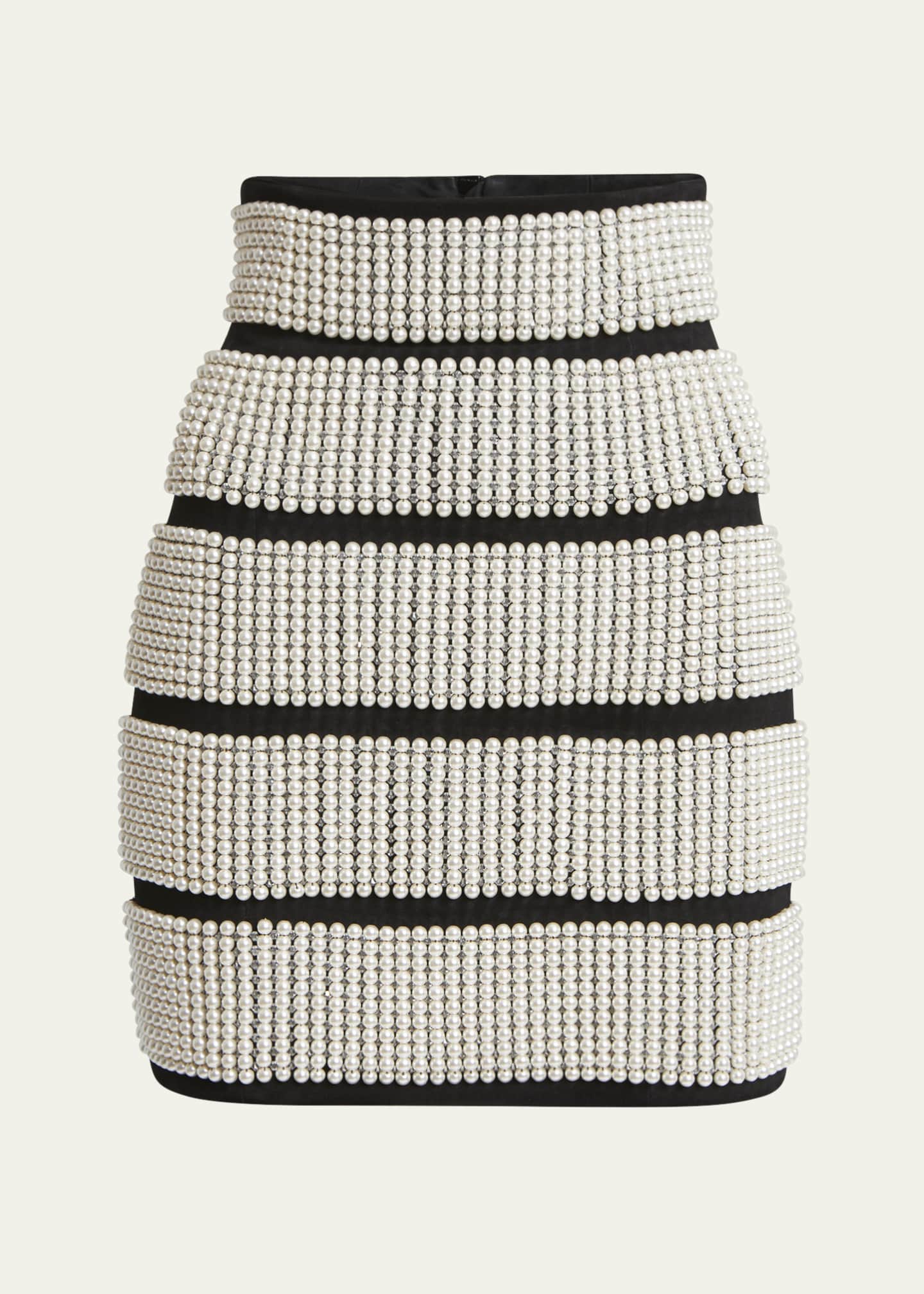 Balmain Pearl Pencil Mini Skirt Image 1 of 5