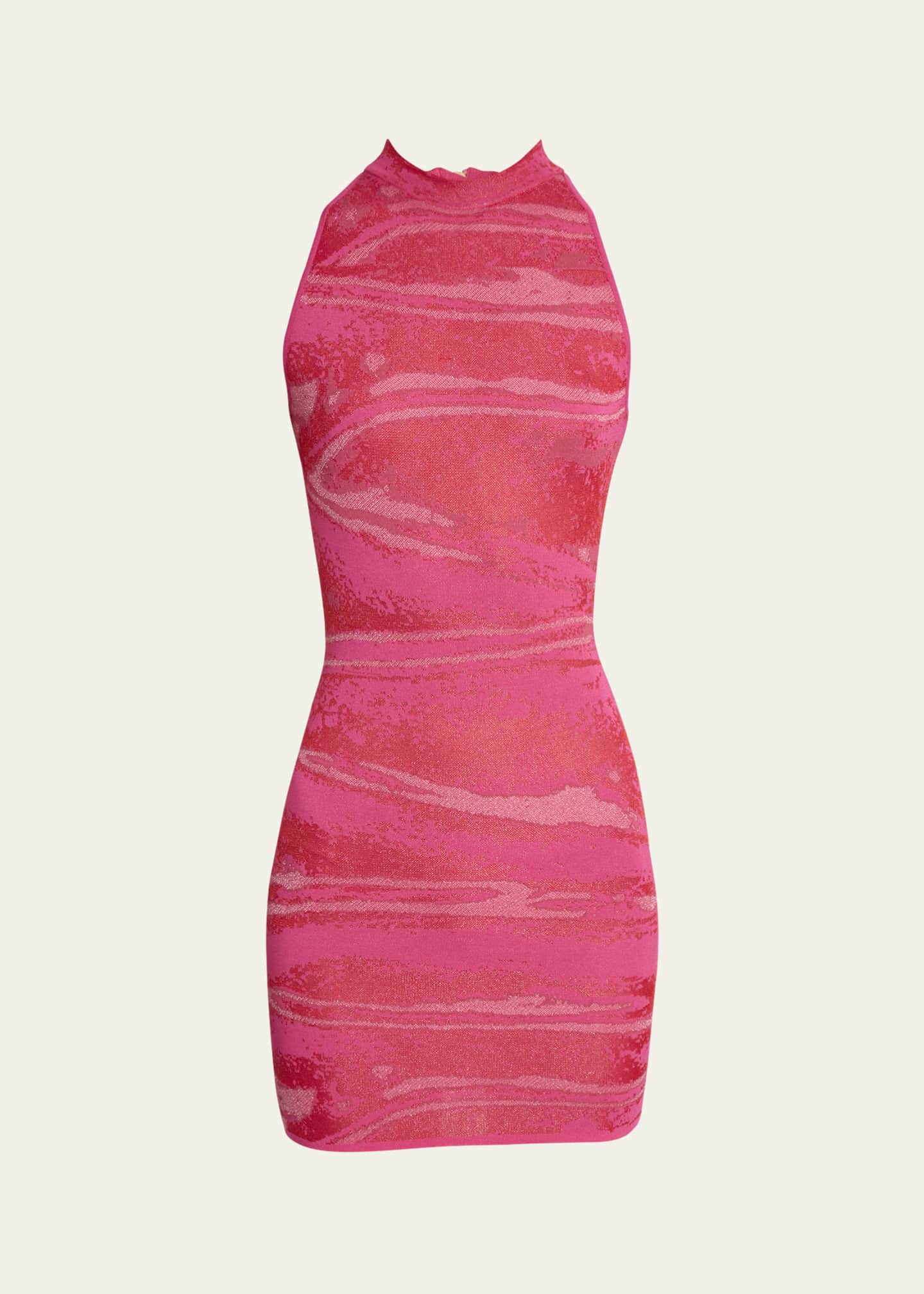 Balmain Printed Mini Body-Con Dress Image 1 of 5