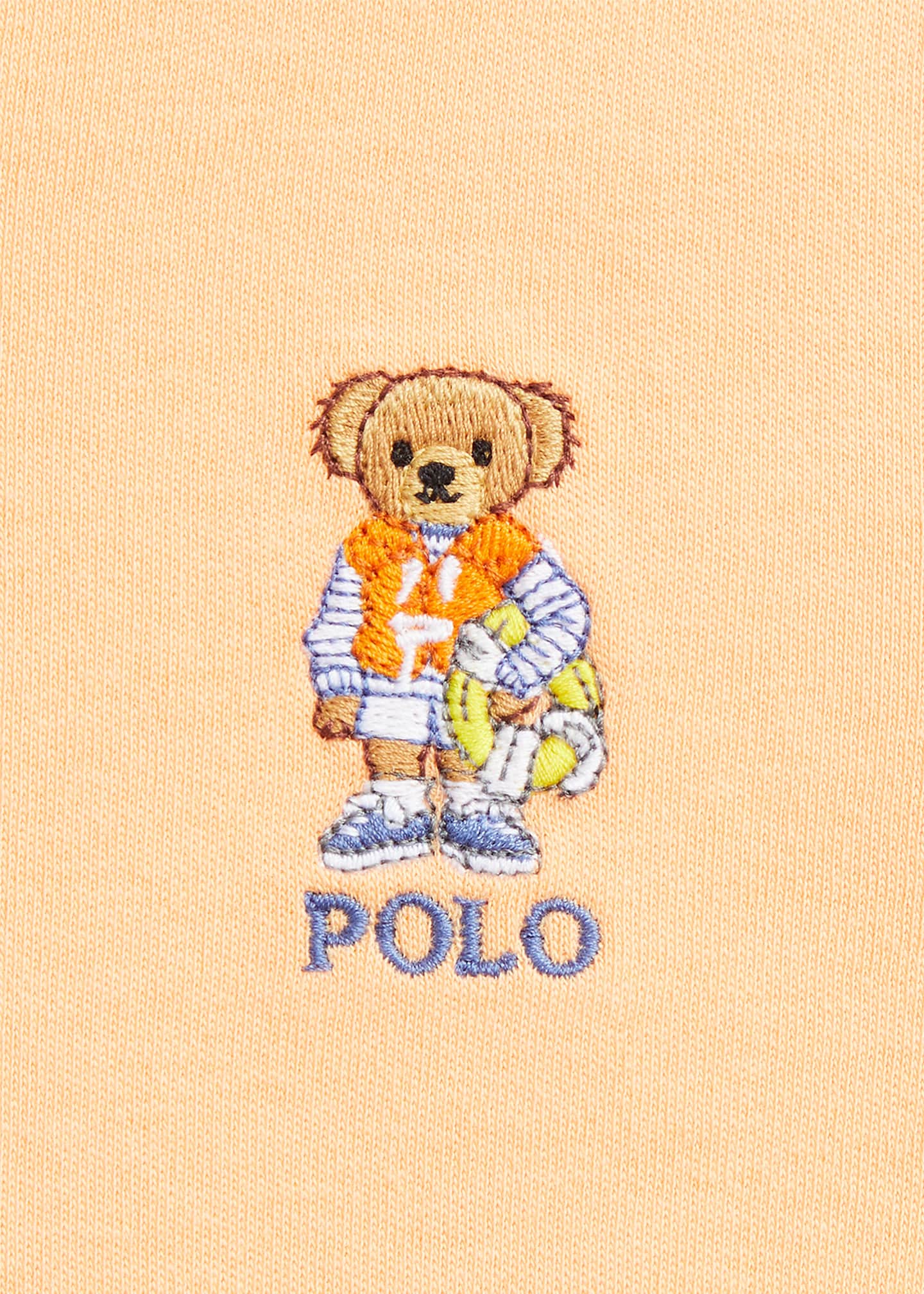Ralph Lauren Childrenswear Boy's Polo Bear Seersucker Henley Shirt and Shorts Set, Size 3M-24M Image 3 of 3