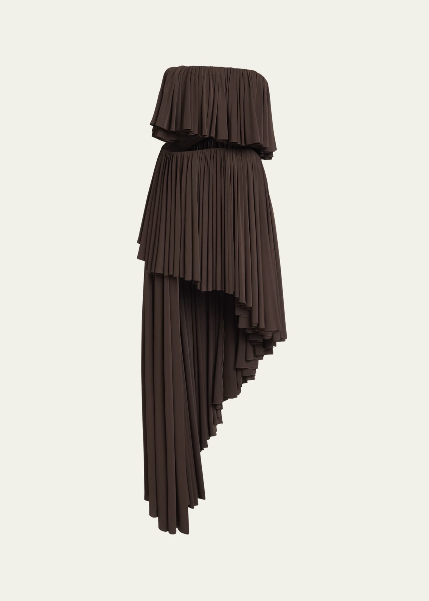 ワンピース ALAIA FW25 RUFFLE DRESS (AA9R2659T611B 000) Alaïa White Ruffle Dress - White - Women | AA9R2659T611B000