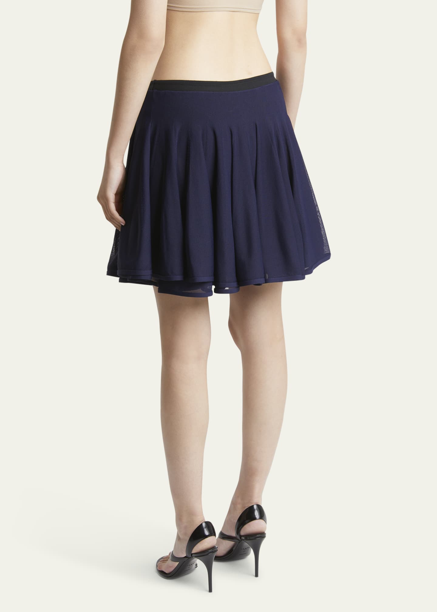 ALAIA Flared Mini Skirt - Bergdorf Goodman