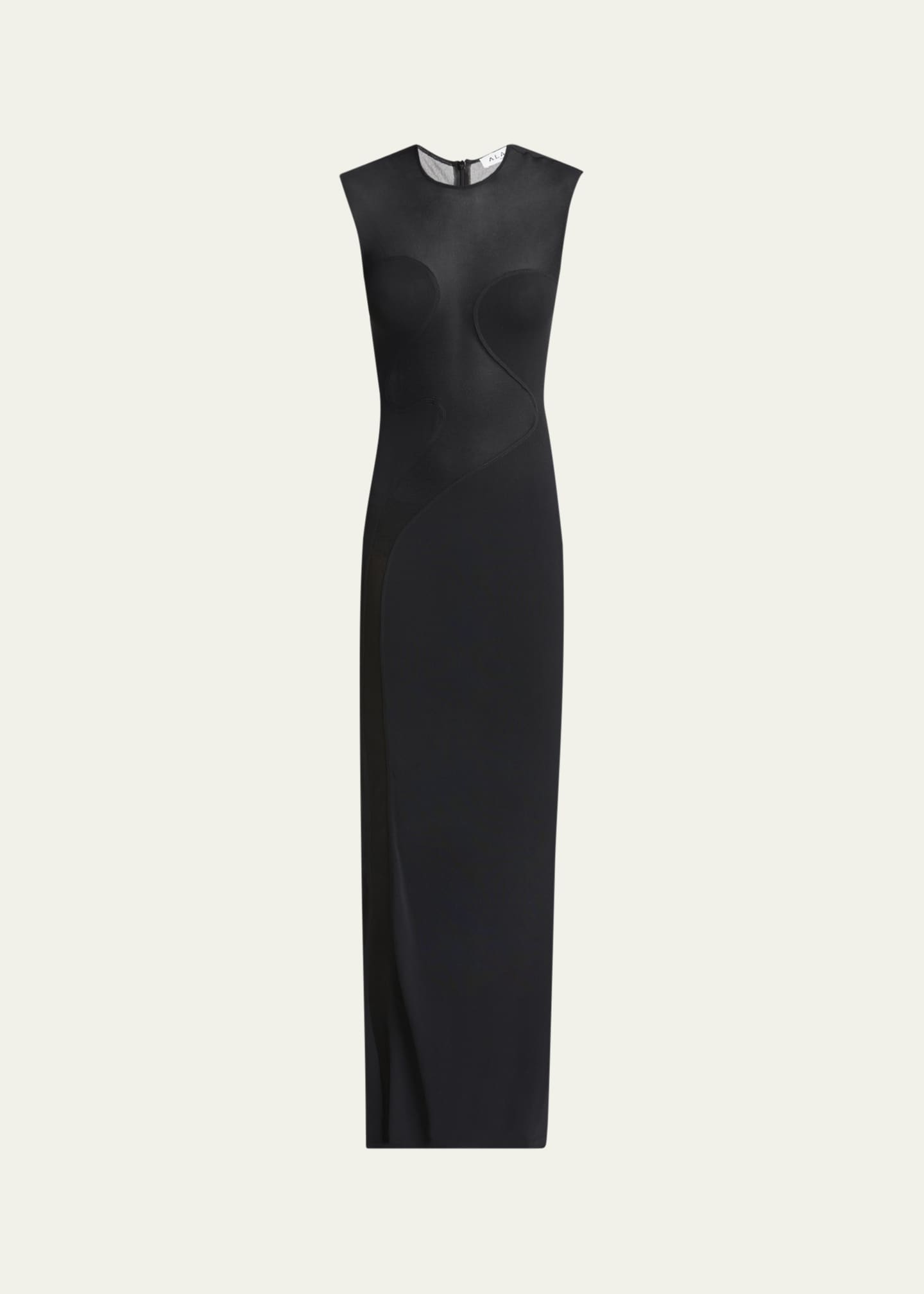 ALAIA Mesh Molded Cutout Gown Image 1 of 5