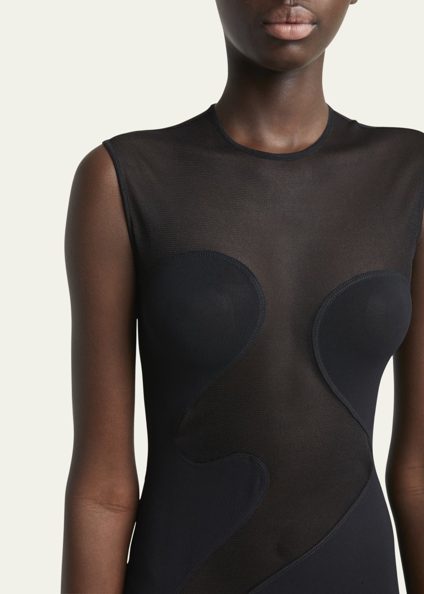 ALAIA Mesh Molded Cutout Gown Image 5 of 5