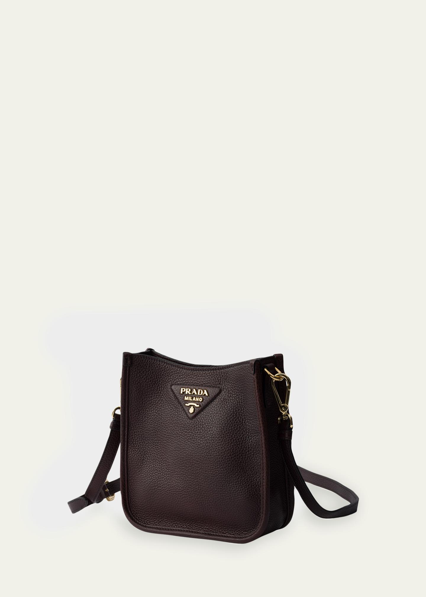 Prada Mini Daino Soft Leather Hobo Crossbody Bag - Bergdorf Goodman