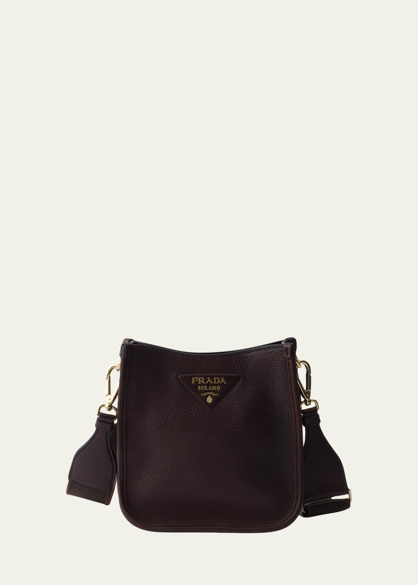 Prada Mini Daino Soft Leather Hobo Crossbody Bag - Bergdorf Goodman