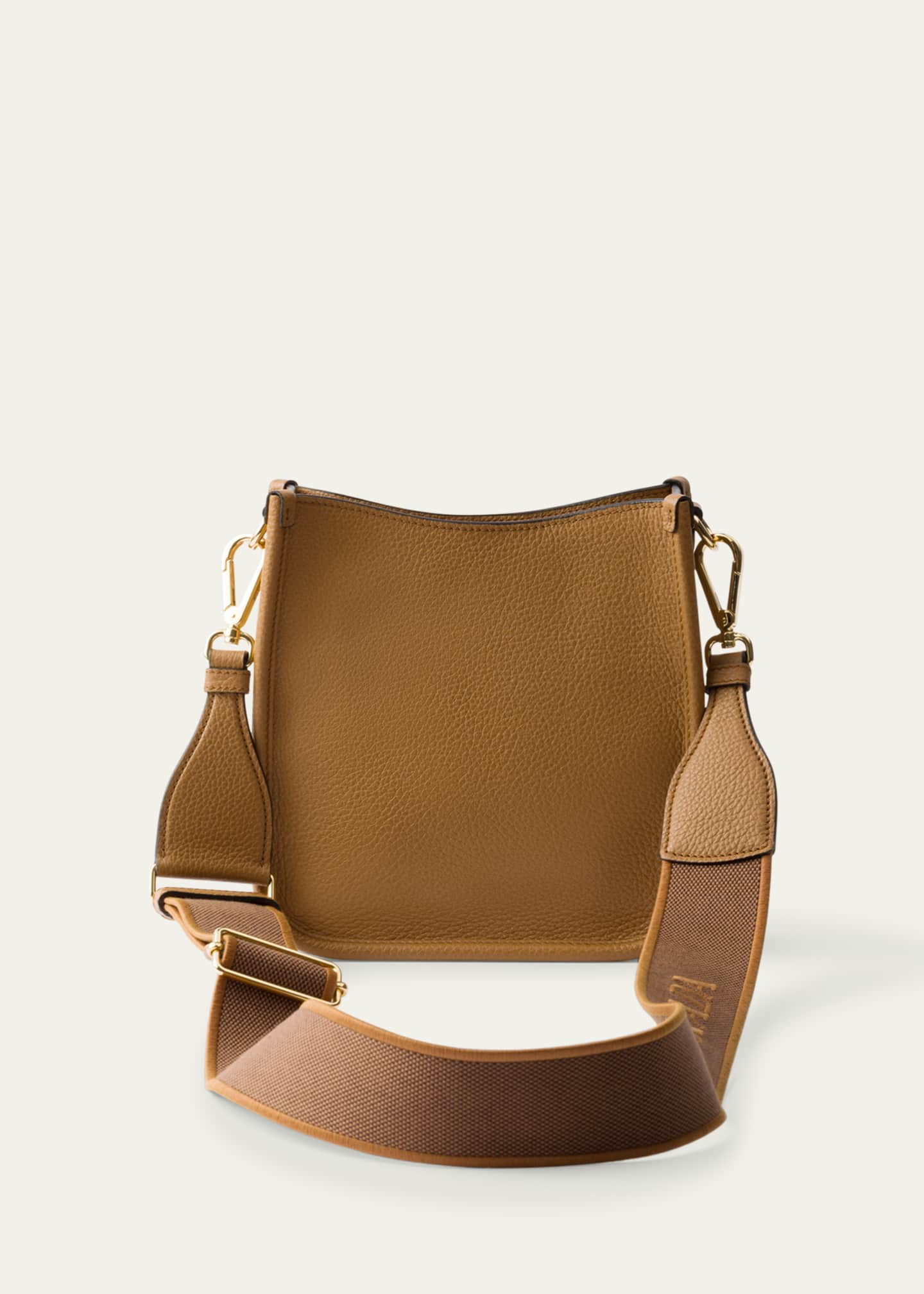 Prada Mini Daino Soft Leather Hobo Crossbody Bag Image 2 of 3