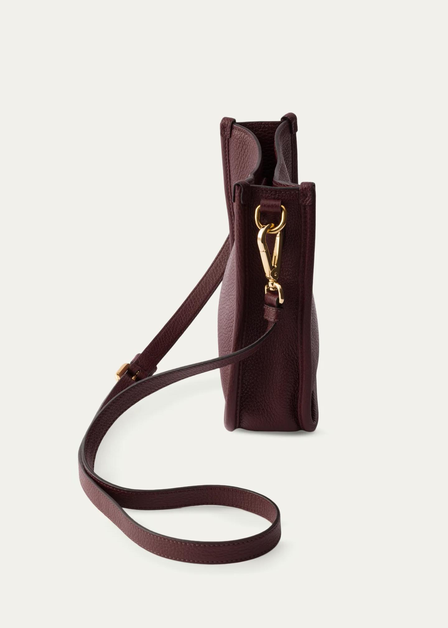 Prada Mini Daino Soft Leather Hobo Crossbody Bag - Bergdorf Goodman