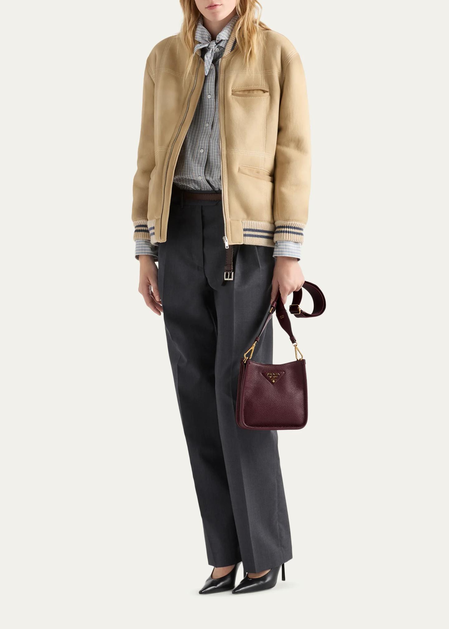 Prada Mini Daino Soft Leather Hobo Crossbody Bag - Bergdorf Goodman
