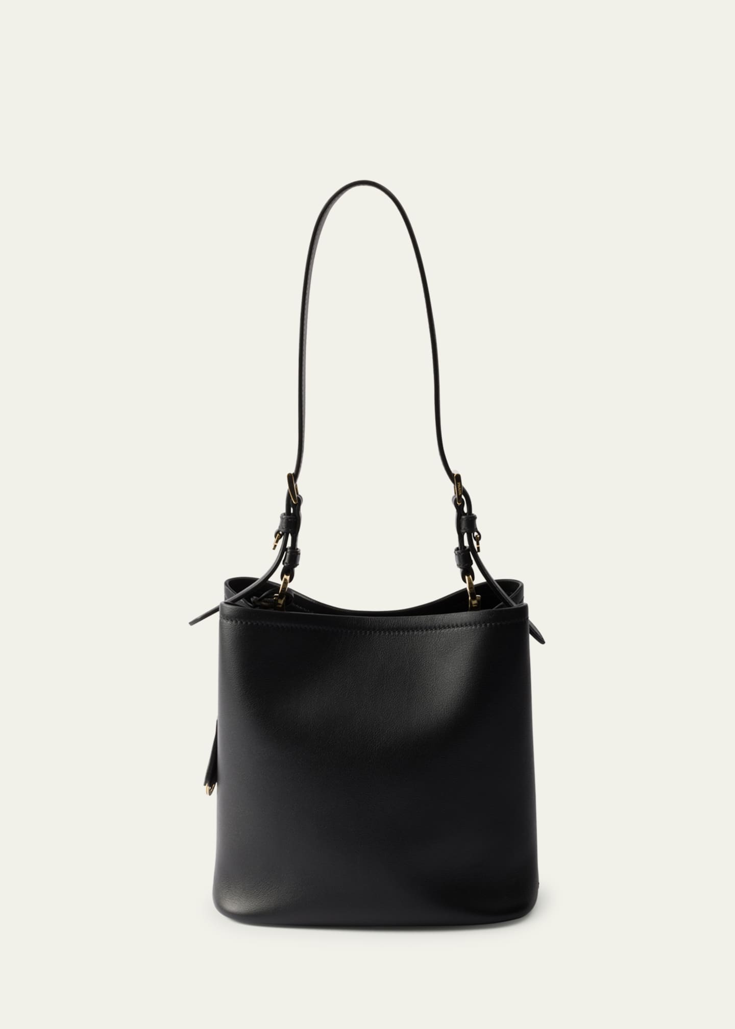 Prada Medium Bucket Leather Shoulder Bag Image 2 of 3
