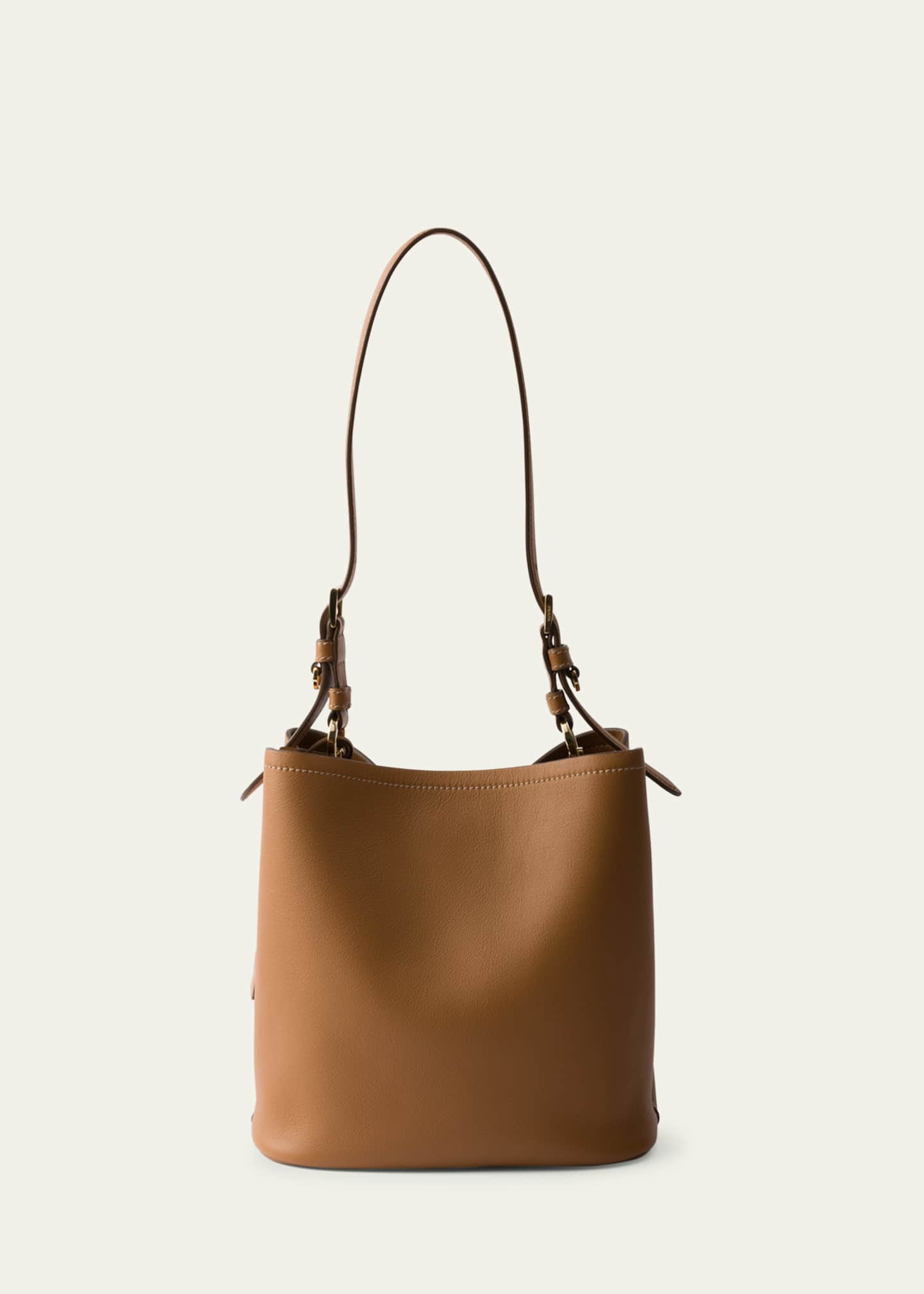 Prada Medium Bucket Leather Shoulder Bag Image 2 of 3