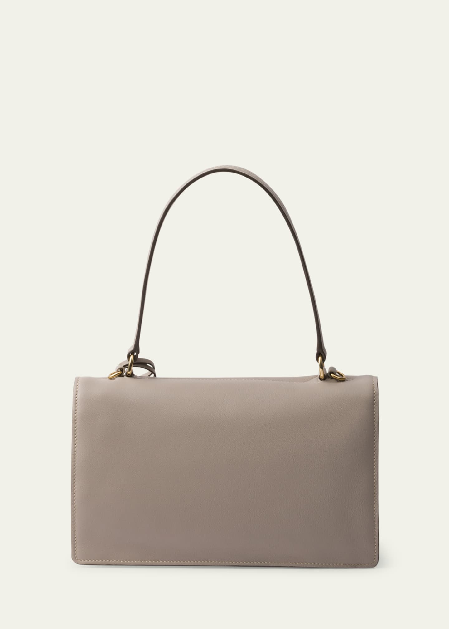 Prada Sound Medium Soft Leather Top-Handle Bag Image 3 of 5
