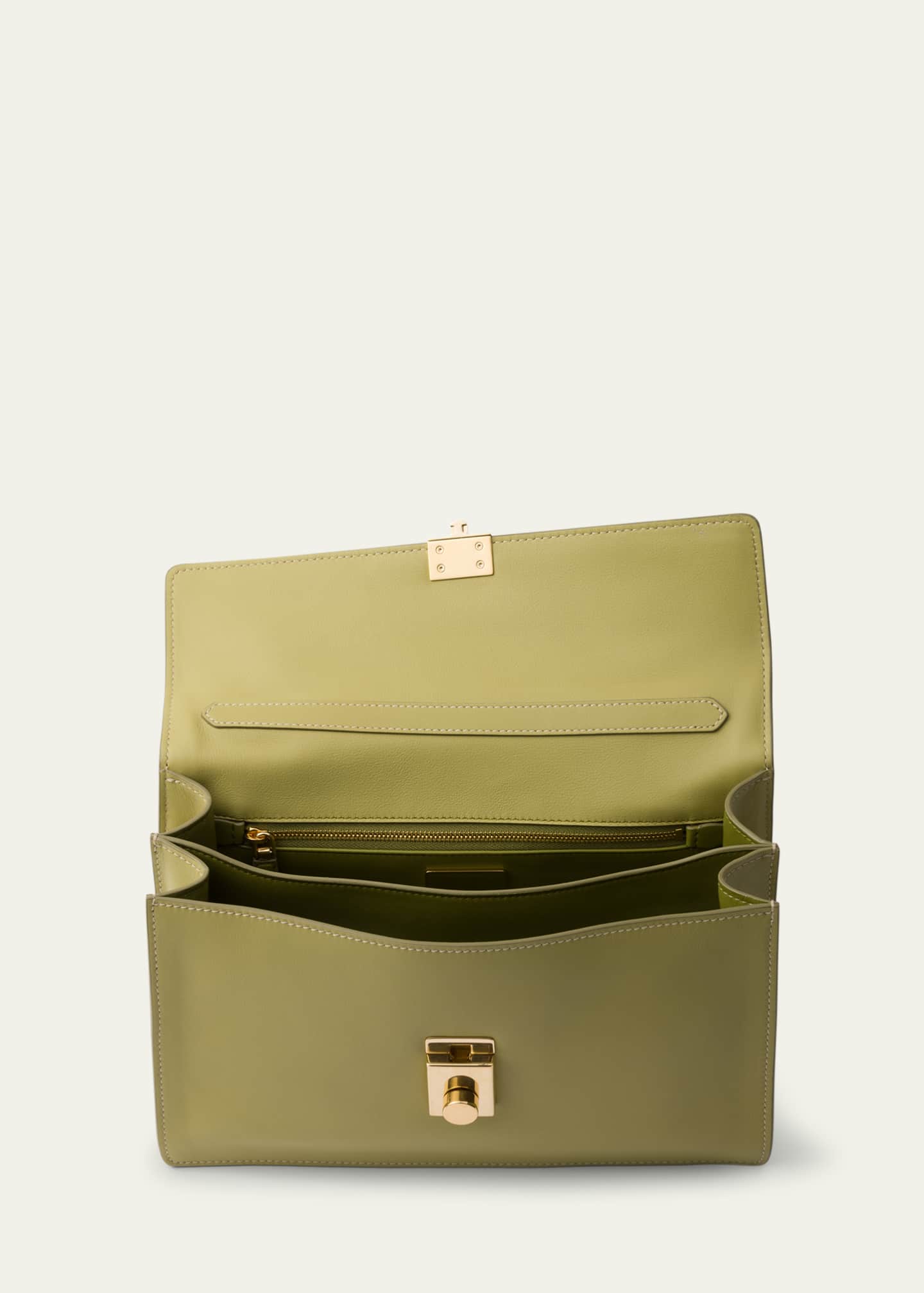Prada Sound Medium Soft Leather Top-Handle Bag Image 4 of 5