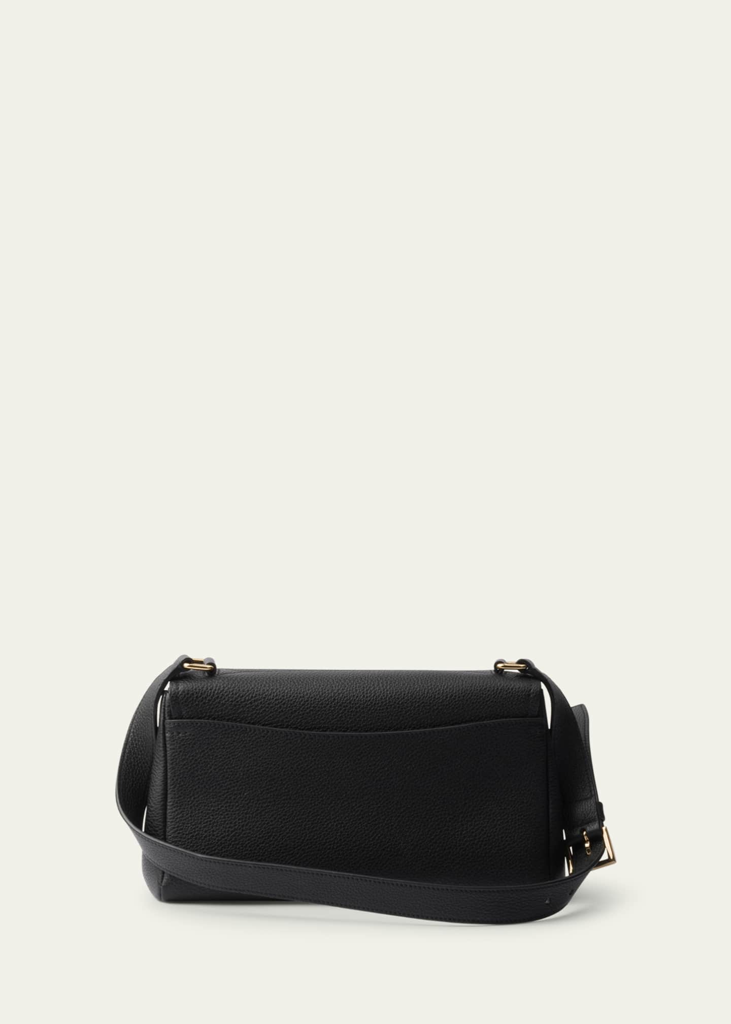 Prada Daino Flap Soft Leather Shoulder Bag Image 2 of 3