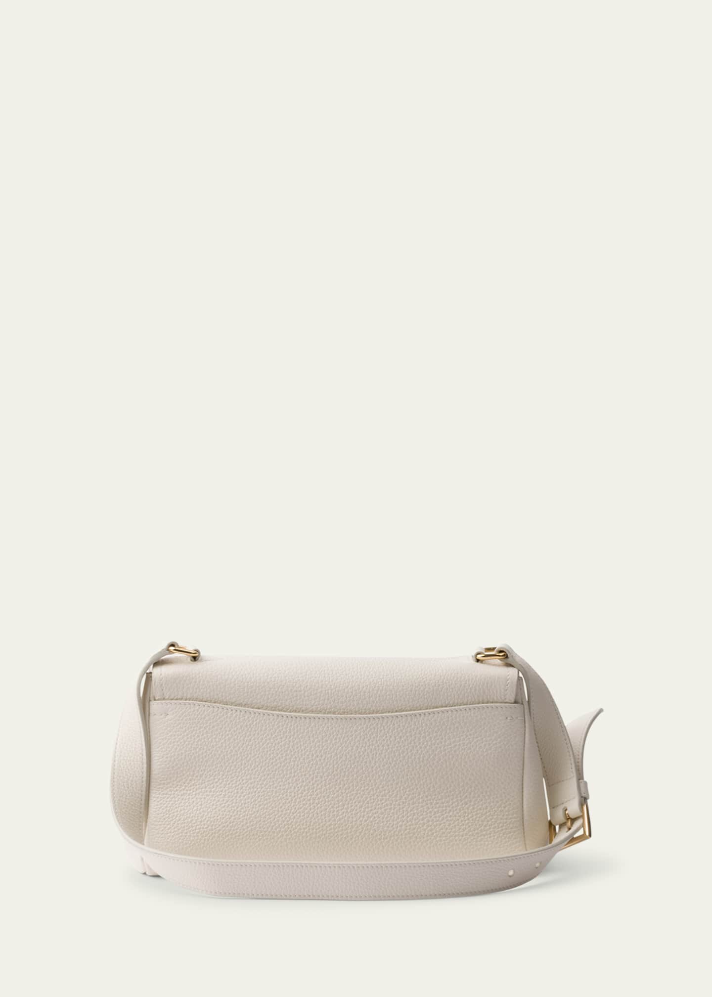 Prada Daino Flap Soft Leather Shoulder Bag Image 2 of 3