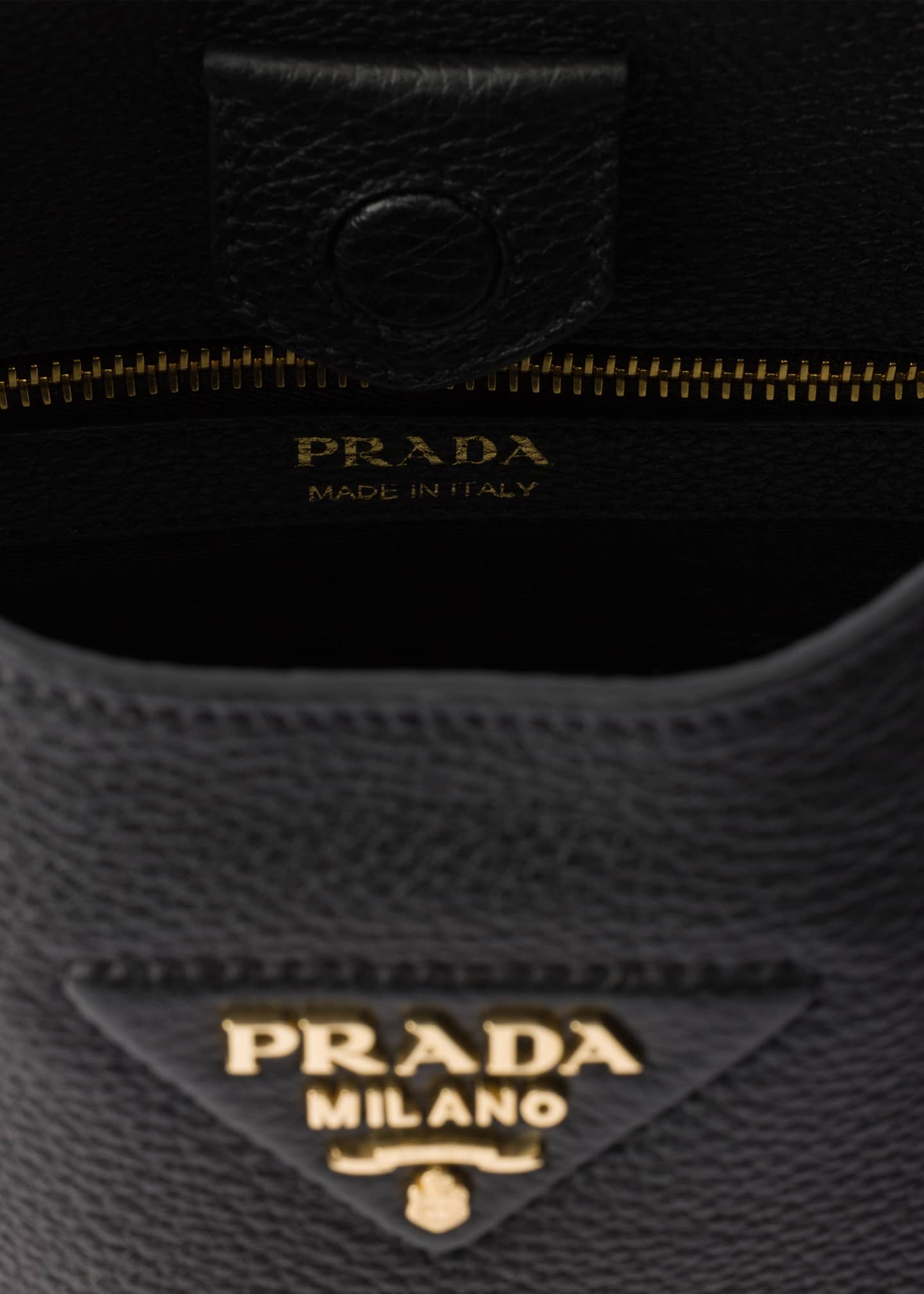 Prada Medium Daino Soft Leather Hobo Crossbody Bag