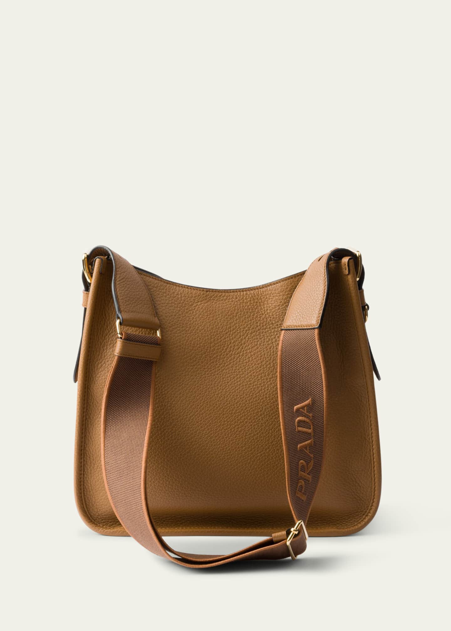 Prada Medium Daino Soft Leather Hobo Crossbody Bag - Bergdorf Goodman