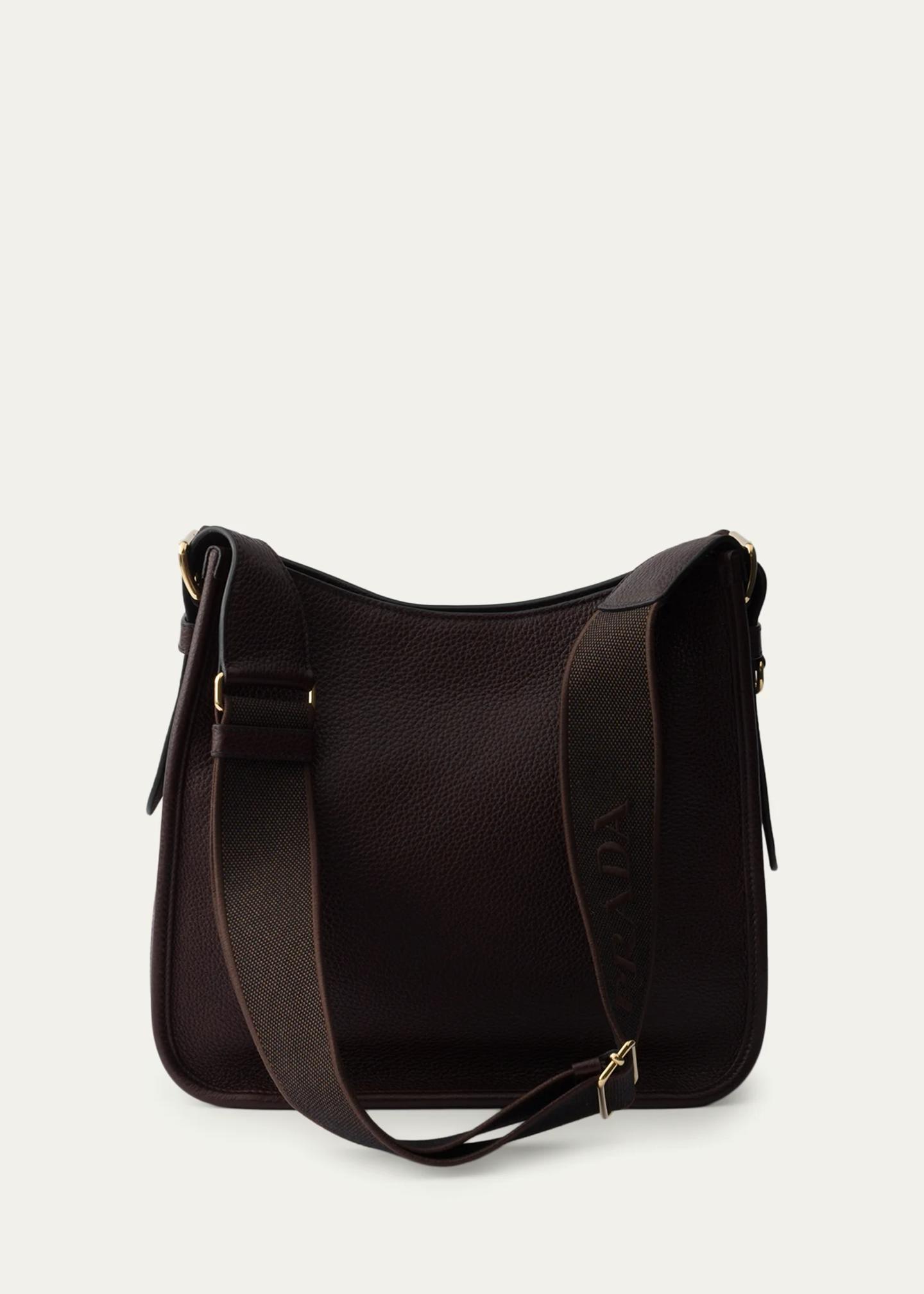 Prada Medium Daino Soft Leather Hobo Crossbody Bag - Bergdorf Goodman