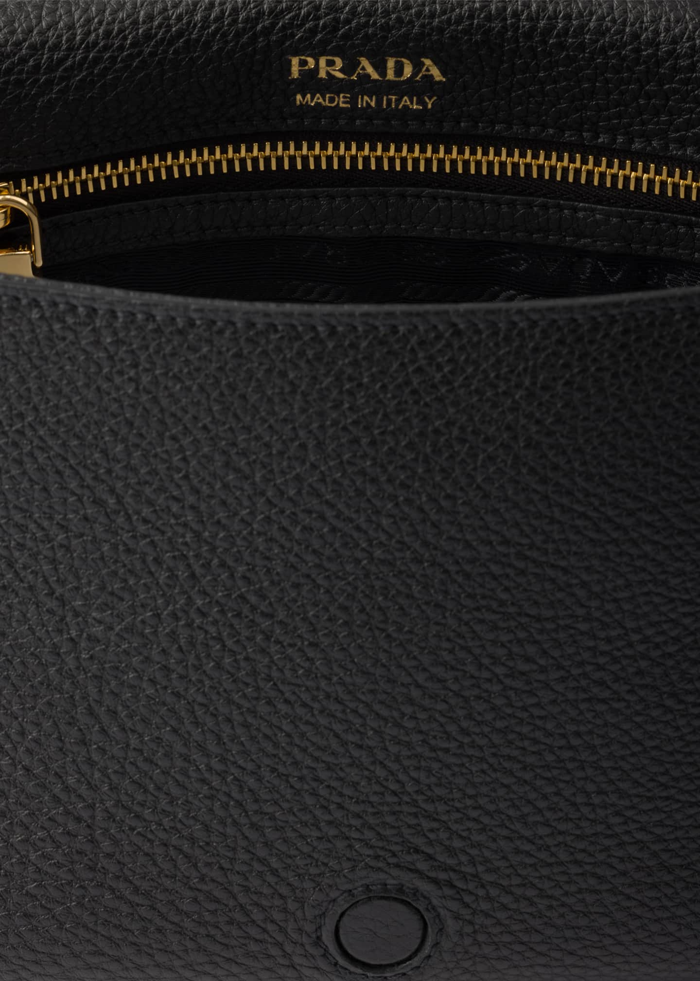 Prada Daino Flap Soft Leather Crossbody Bag Image 3 of 3