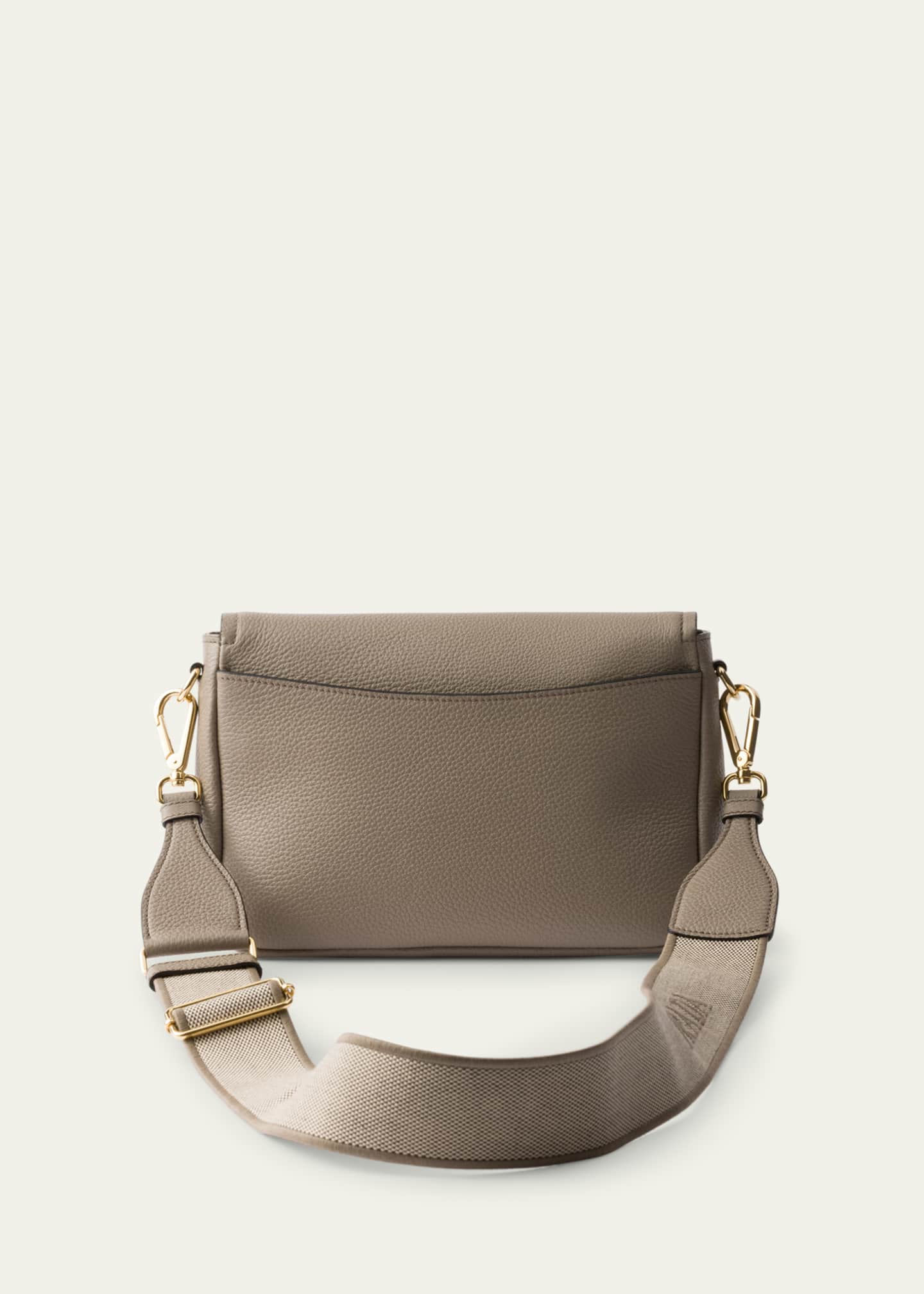 Prada Daino Flap Soft Leather Crossbody Bag Image 2 of 3