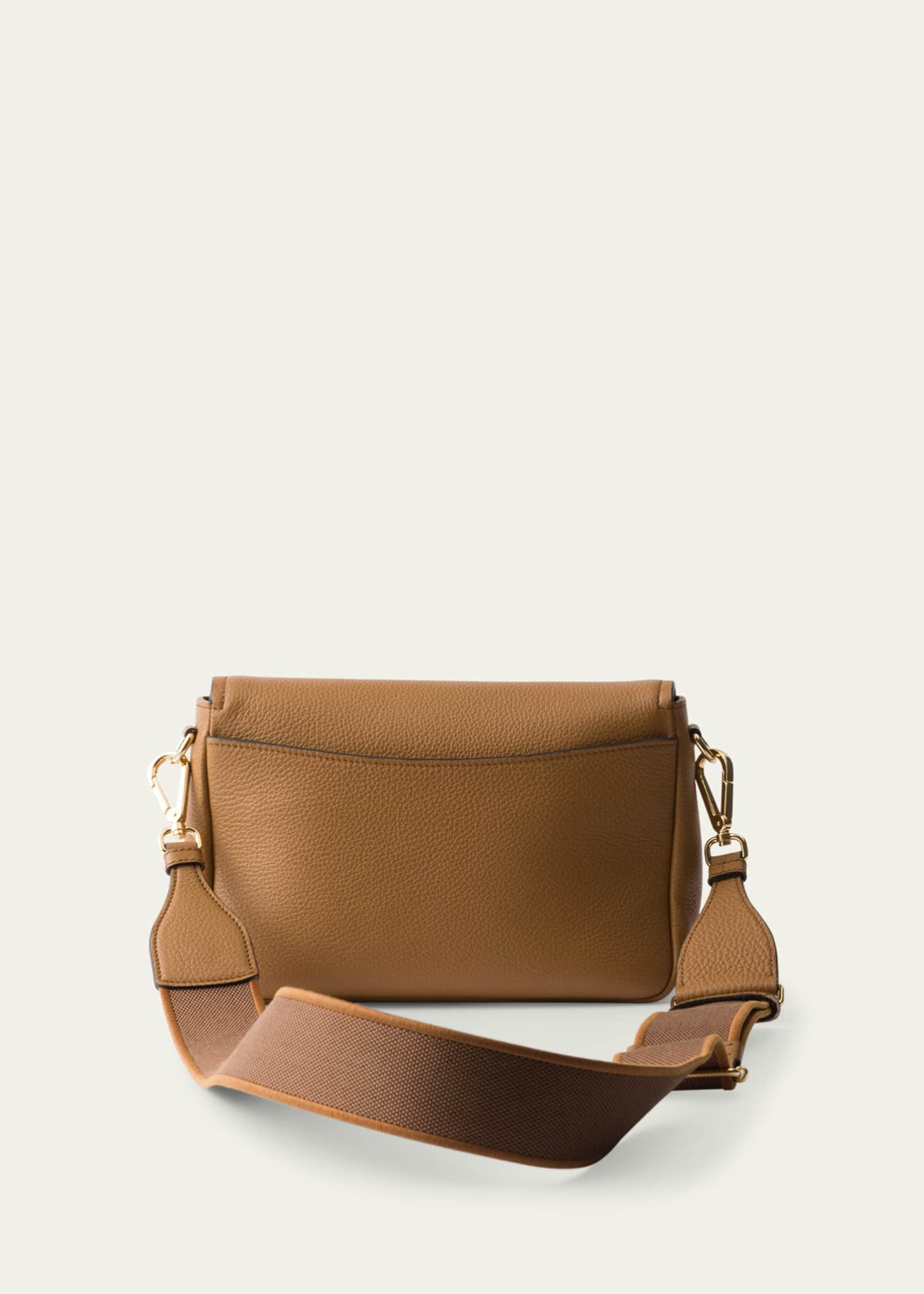 Prada Daino Flap Soft Leather Crossbody Bag Image 2 of 3