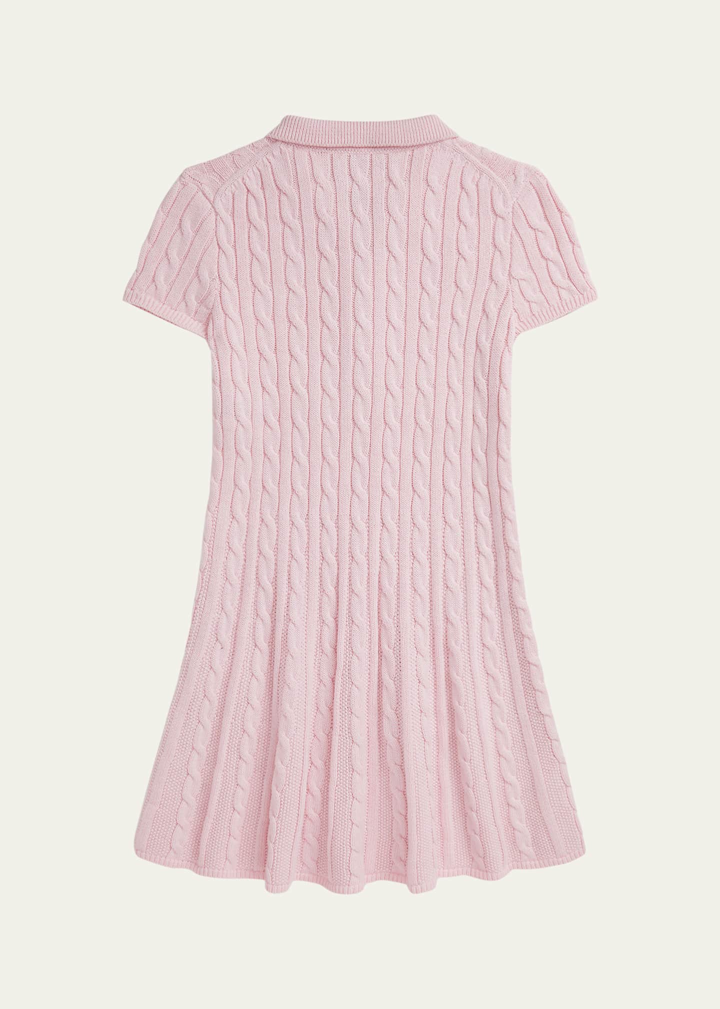 Ralph Lauren Childrenswear Girl's Cable Knit Dress, Size 2-6X Image 2 of 2
