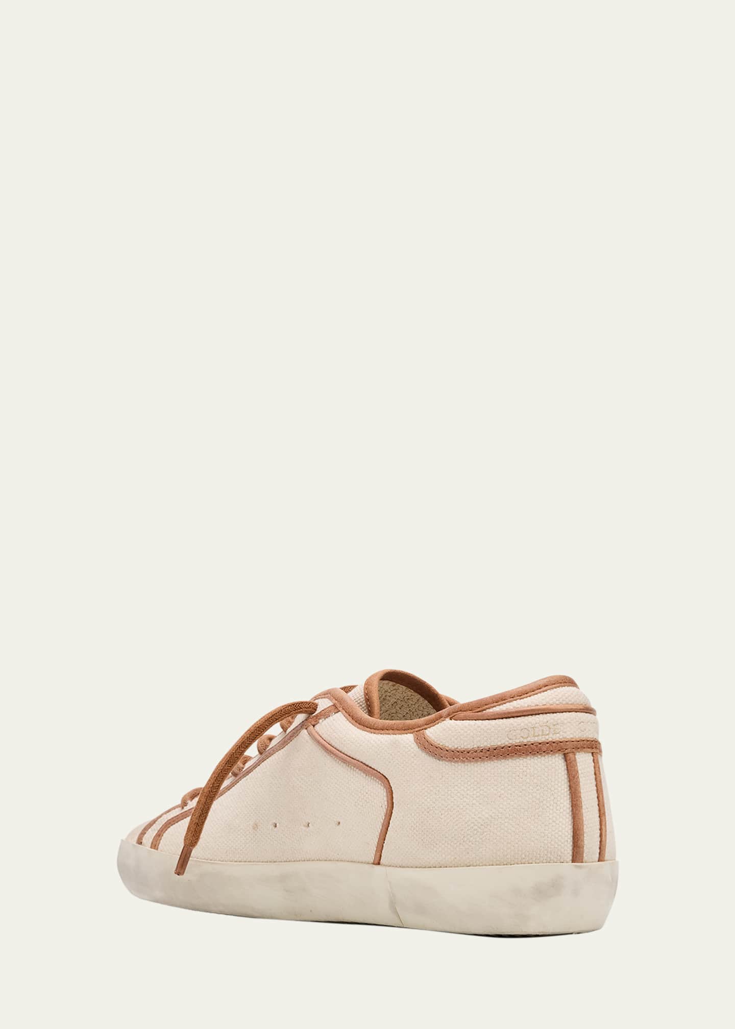 Golden Goose Superstar Canvas Low-Top Sneakers Image 4 of 6