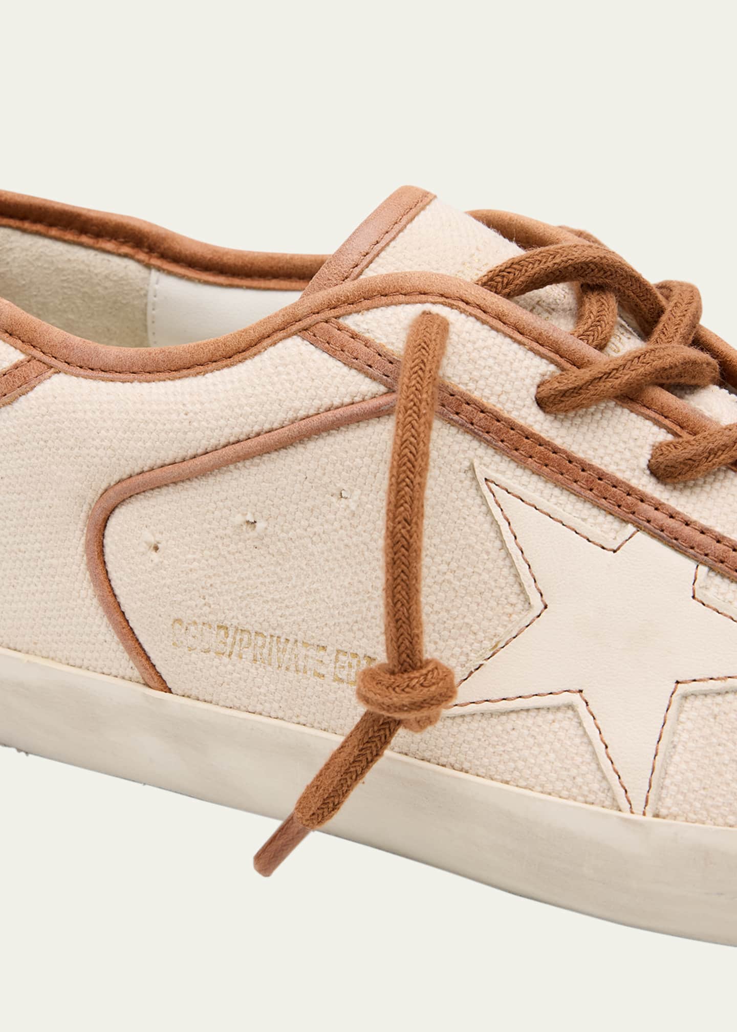 Golden Goose Superstar Canvas Low-Top Sneakers Image 5 of 6