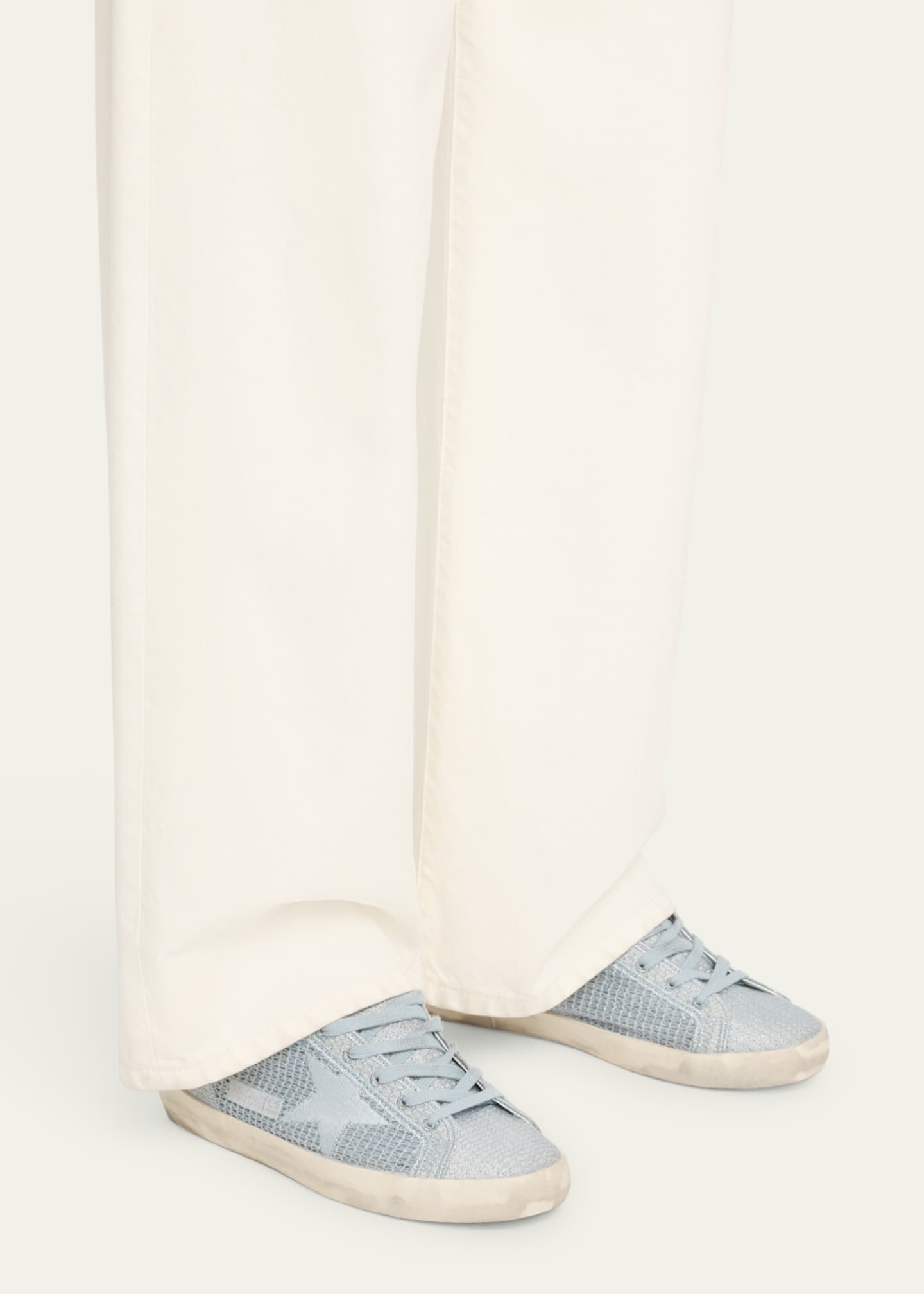 Golden Goose Sabot Embroidered Cotton Slide Sneakers Image 2 of 6