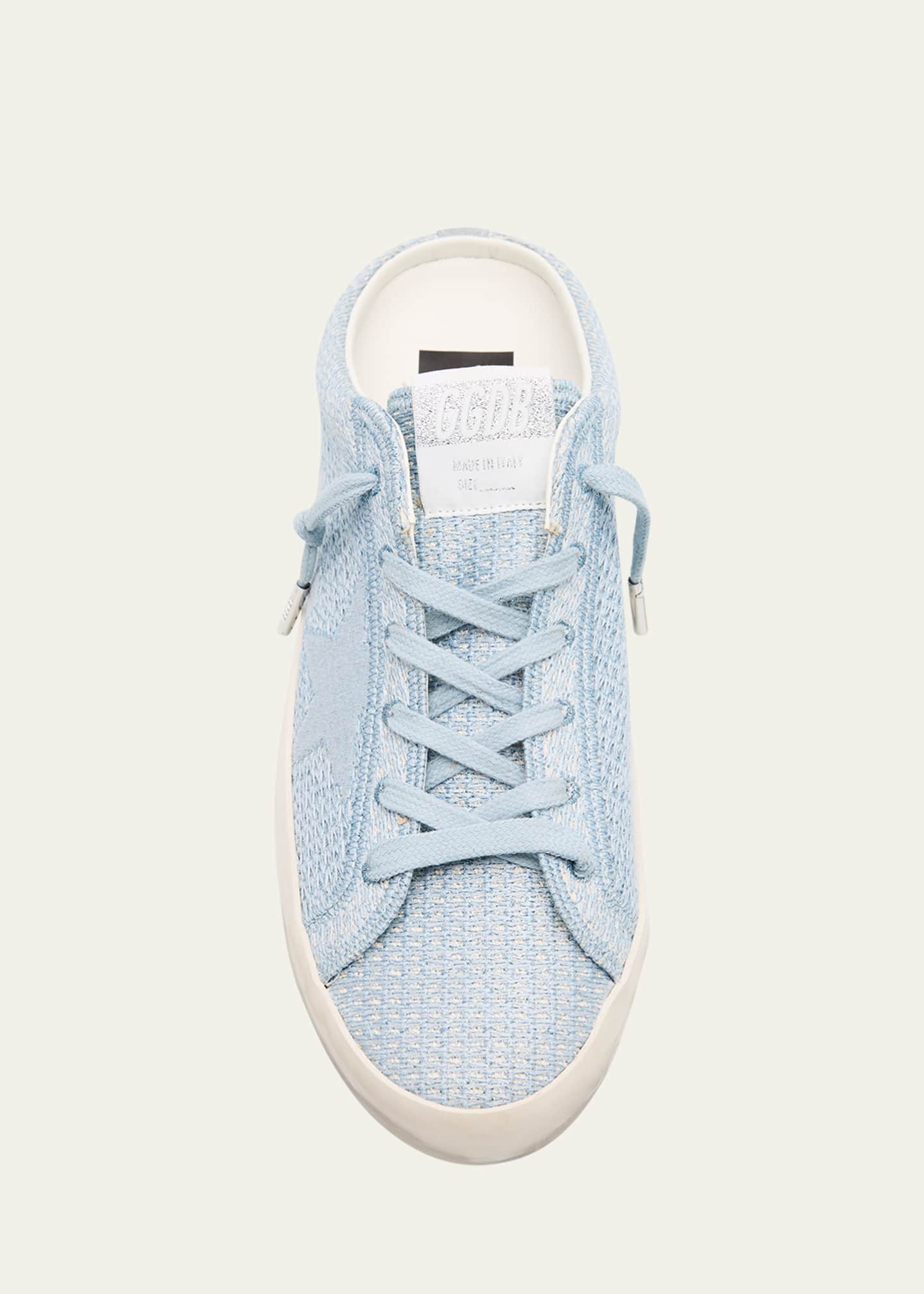 Golden Goose Sabot Embroidered Cotton Slide Sneakers Image 4 of 4