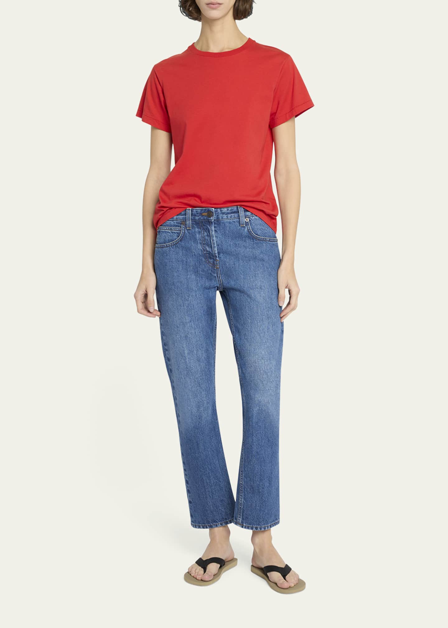 THE ROW Riaco Slim-Leg Ankle Jeans Image 2 of 5