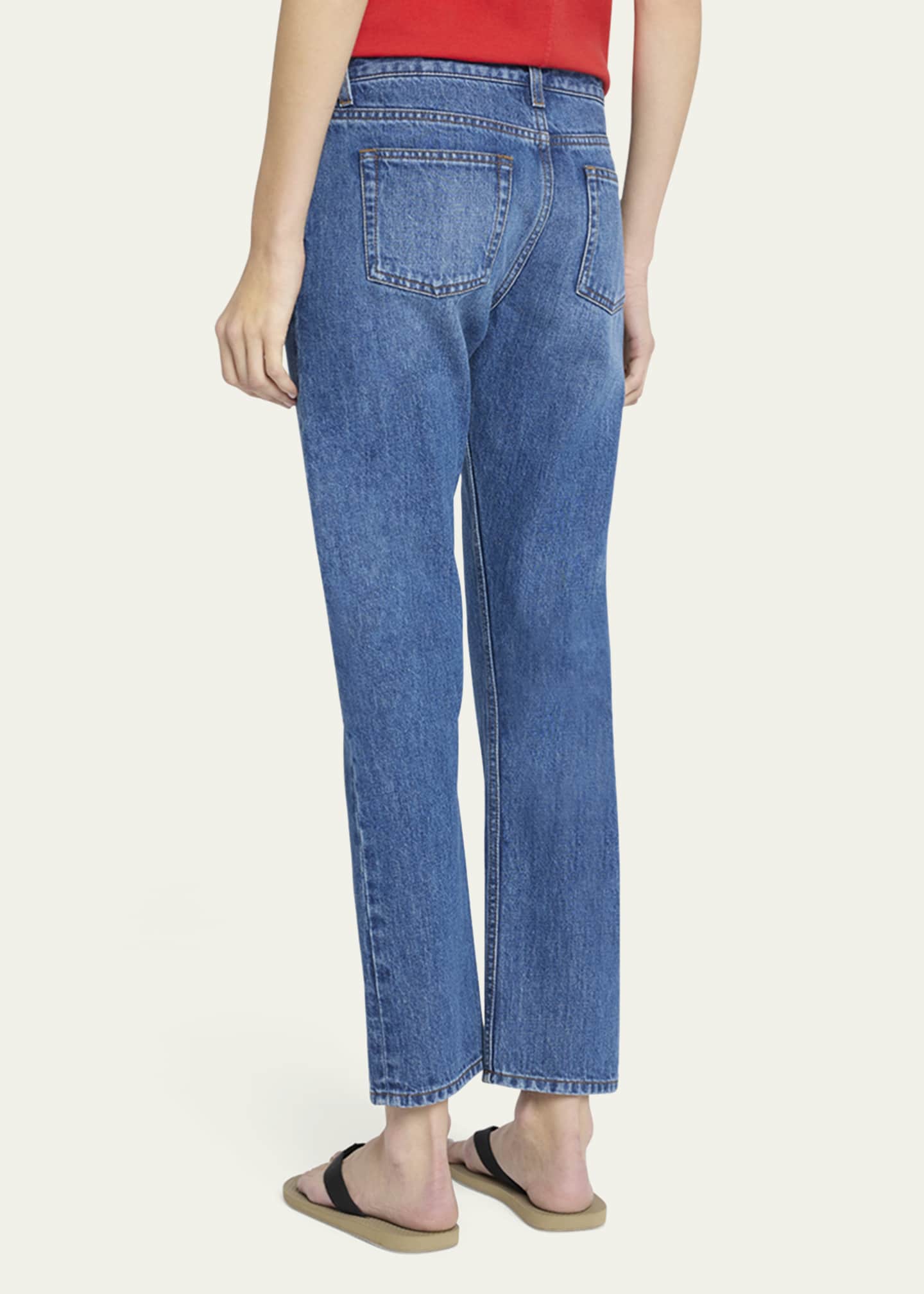 THE ROW Riaco Slim-Leg Ankle Jeans Image 3 of 5