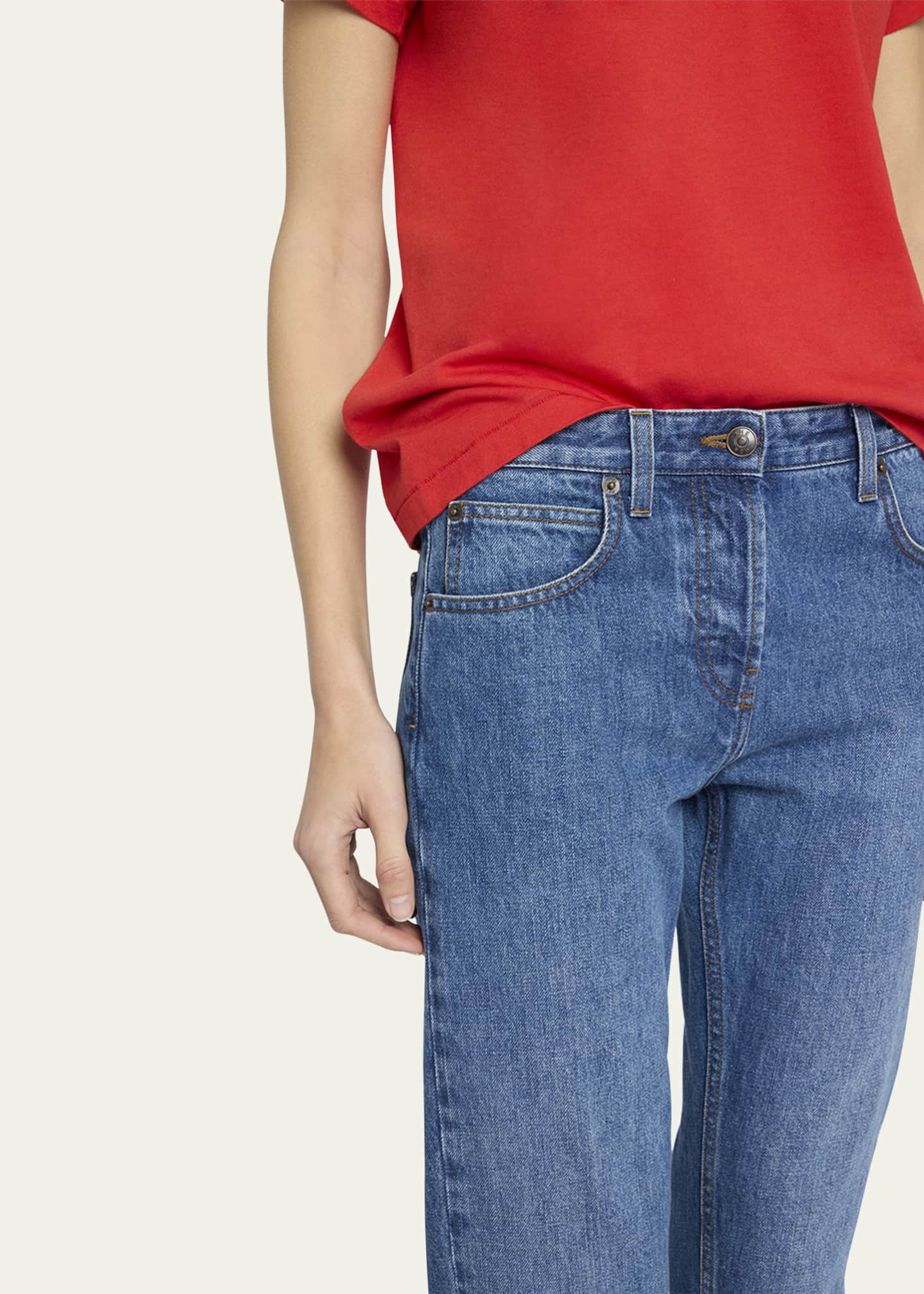 THE ROW Riaco Slim-Leg Ankle Jeans Image 5 of 5