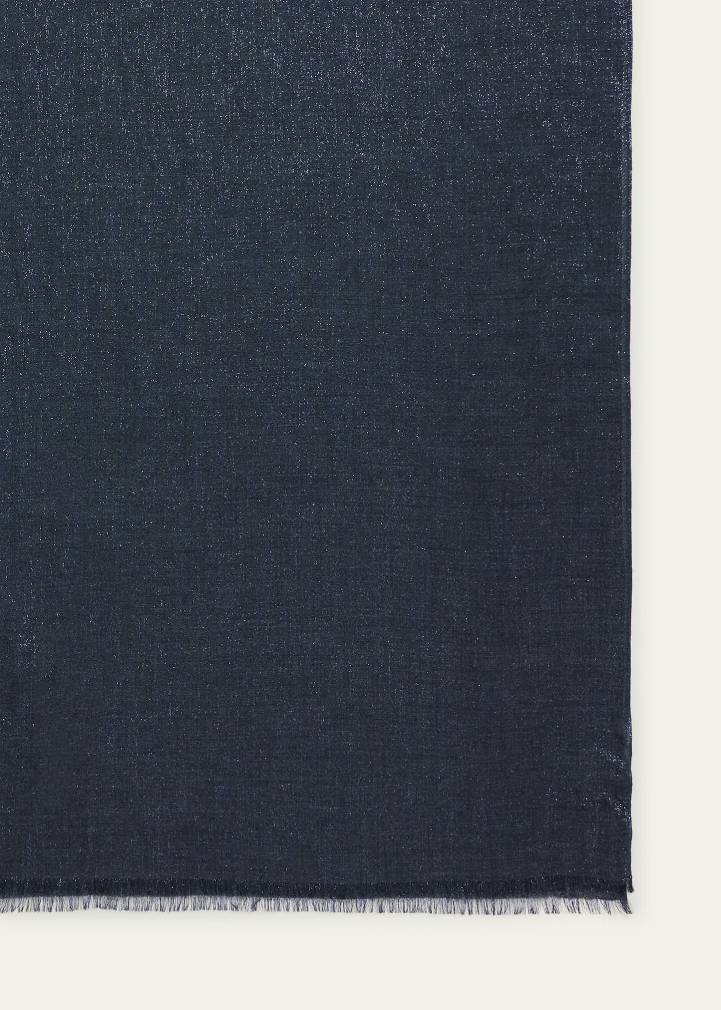 Brunello Cucinelli Lightweight Cashmere-Blend Scarf Image 2 of 2