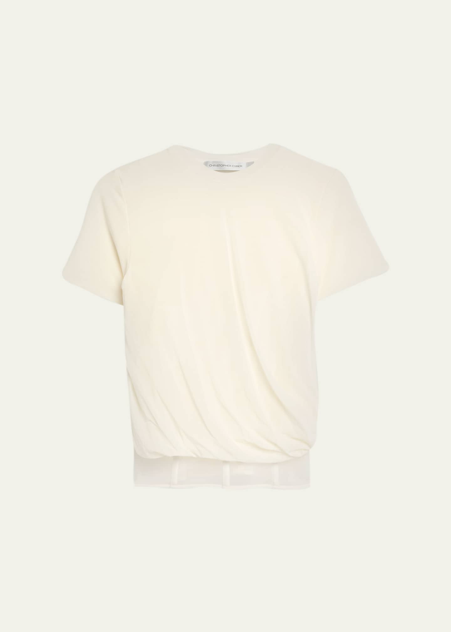 Christopher Esber Coiled Jersey Corset Tee Image 1 of 5