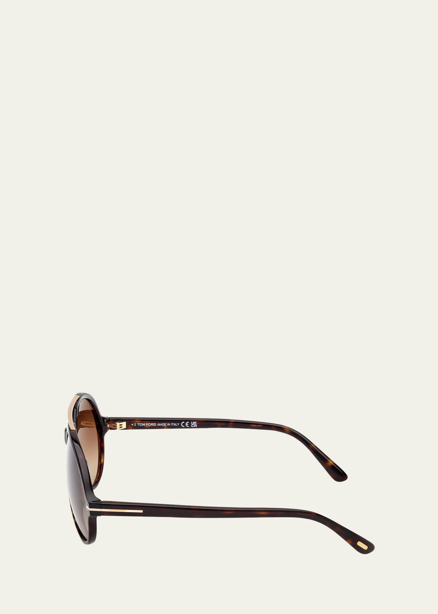 TOM FORD Aalto Acetate Round Sunglasses Image 3 of 3