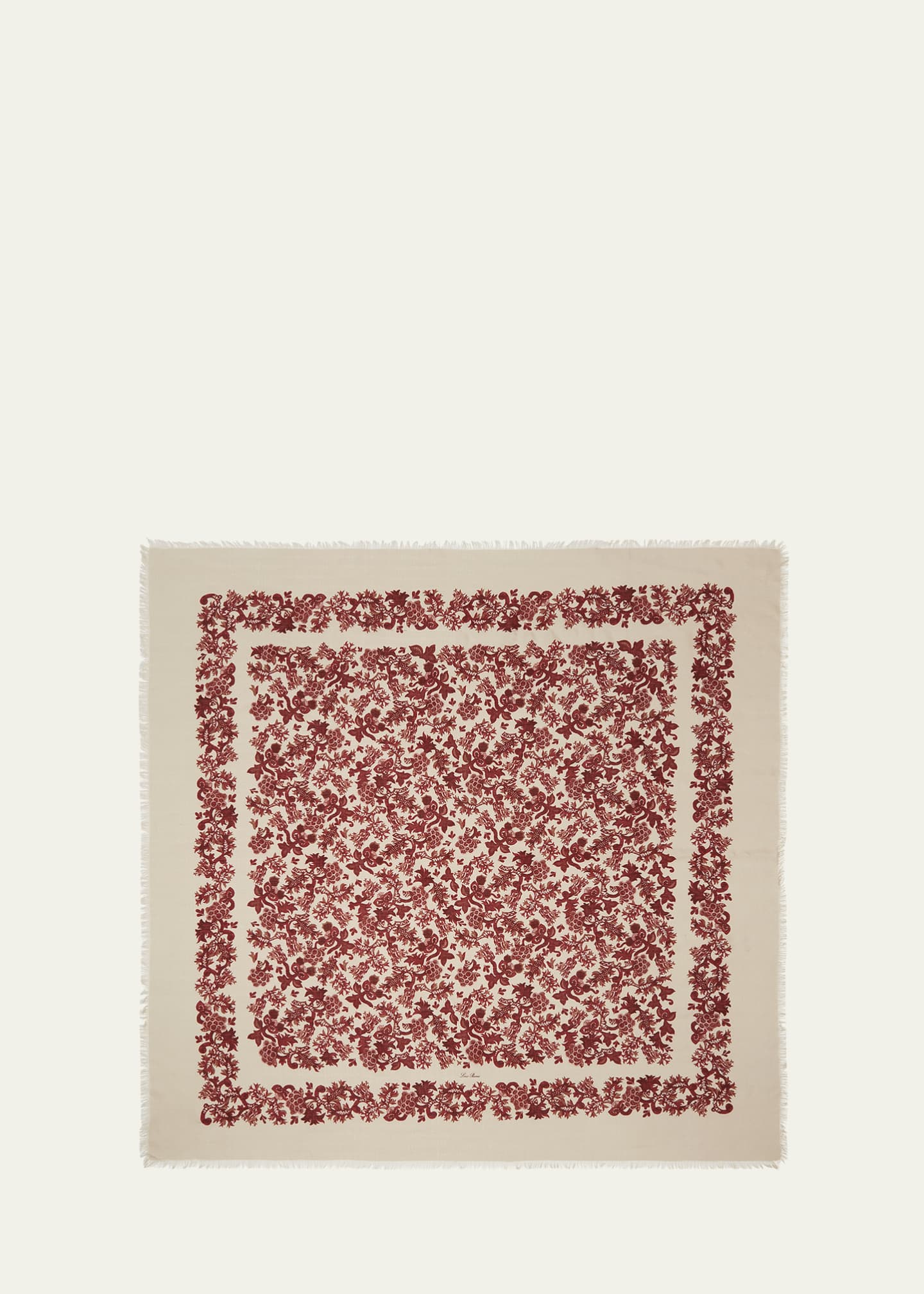 Loro Piana Cardo Blooms Silk Shawl