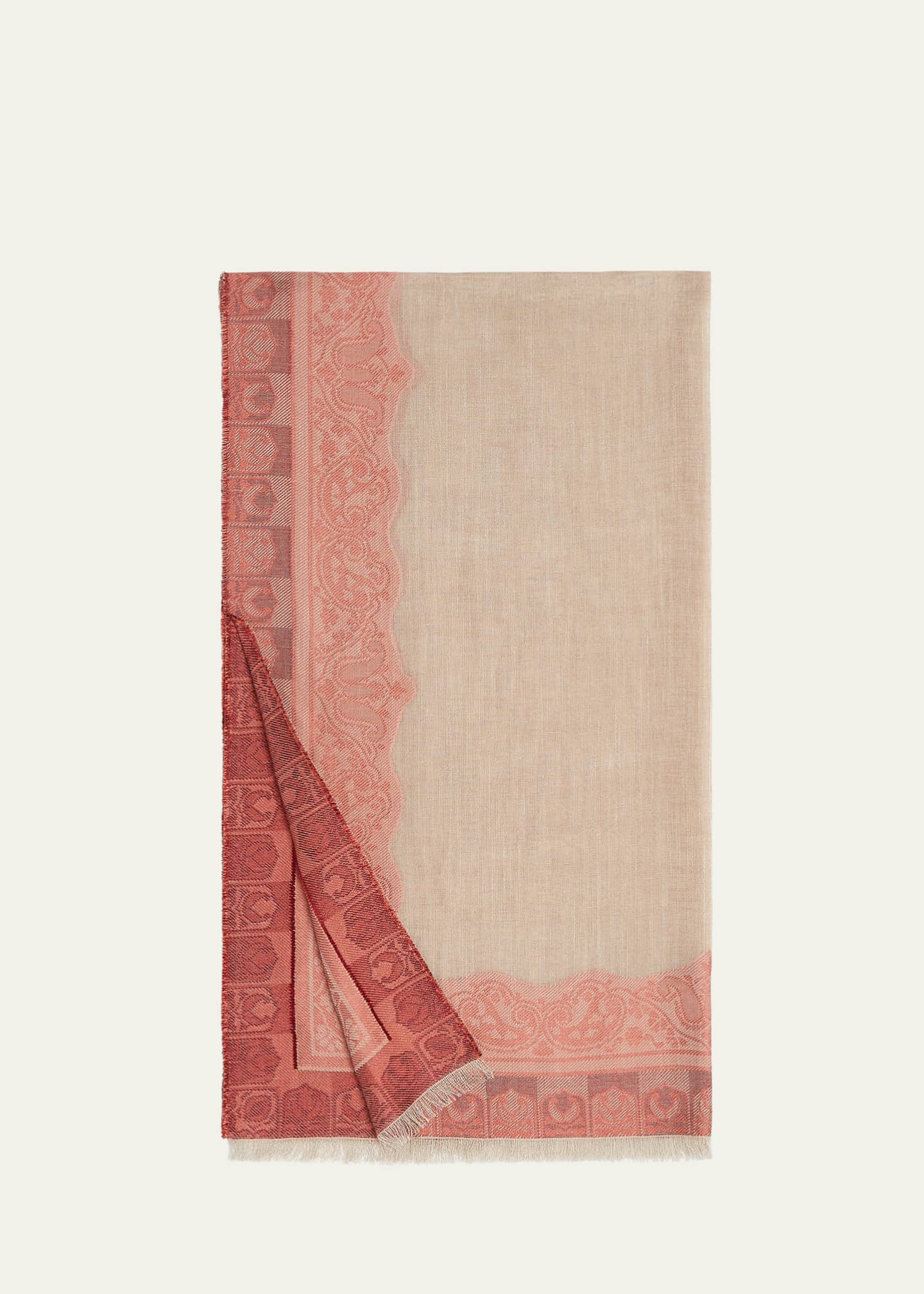 Loro Piana Sherazade Fil Coupe Silk-Linen Stole