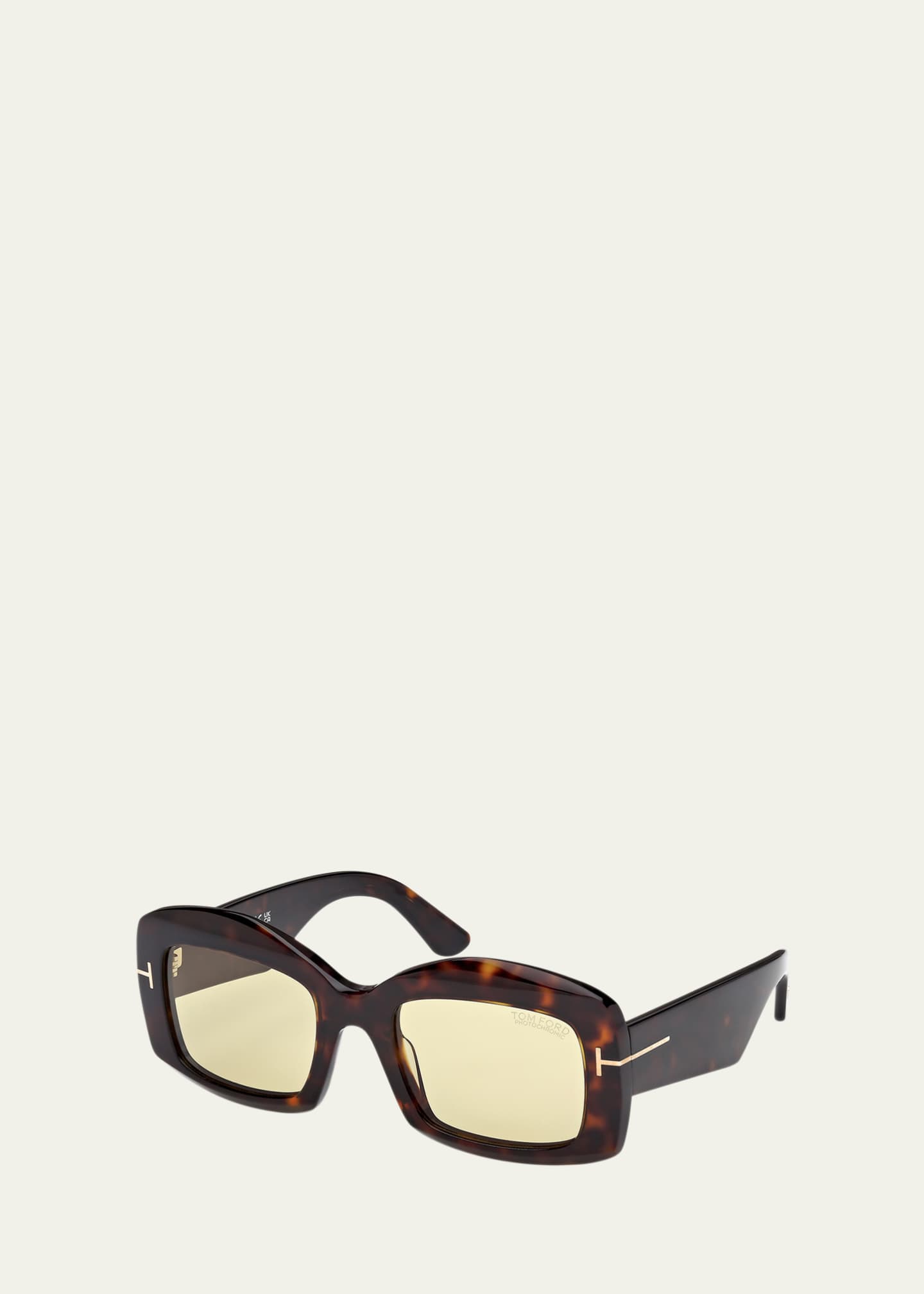 TOM FORD Venetia Rectangle Acetate Sunglasses Image 2 of 3