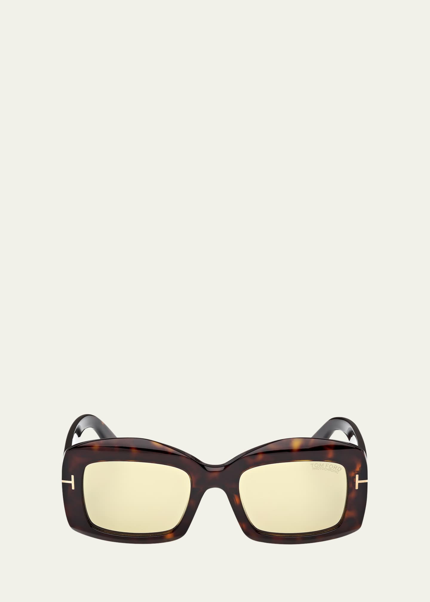 TOM FORD Venetia Rectangle Acetate Sunglasses Image 1 of 3