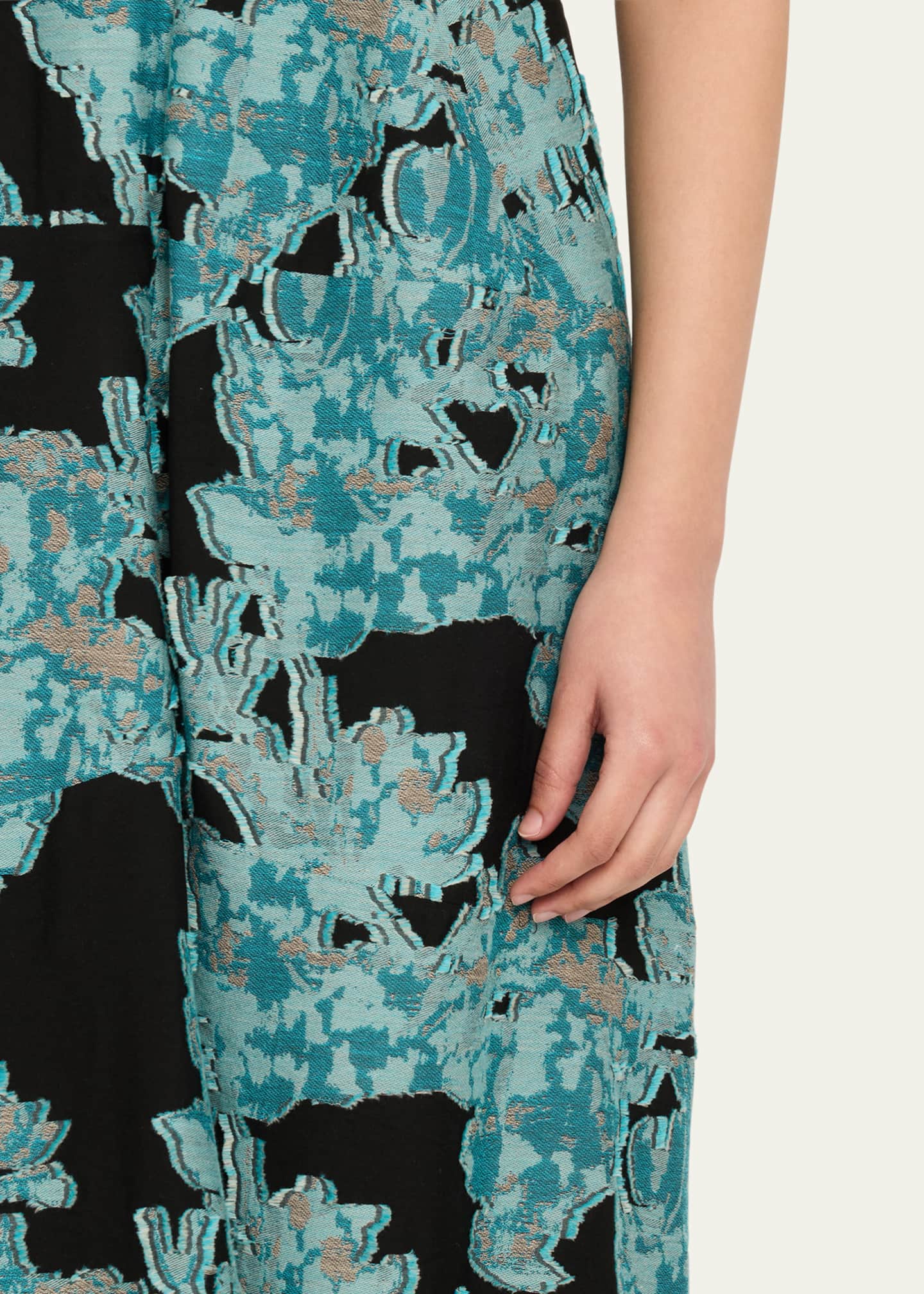 Zero + Maria Cornejo Aissa Joi Jacquard Short-Sleeve Midi Dress Image 5 of 5