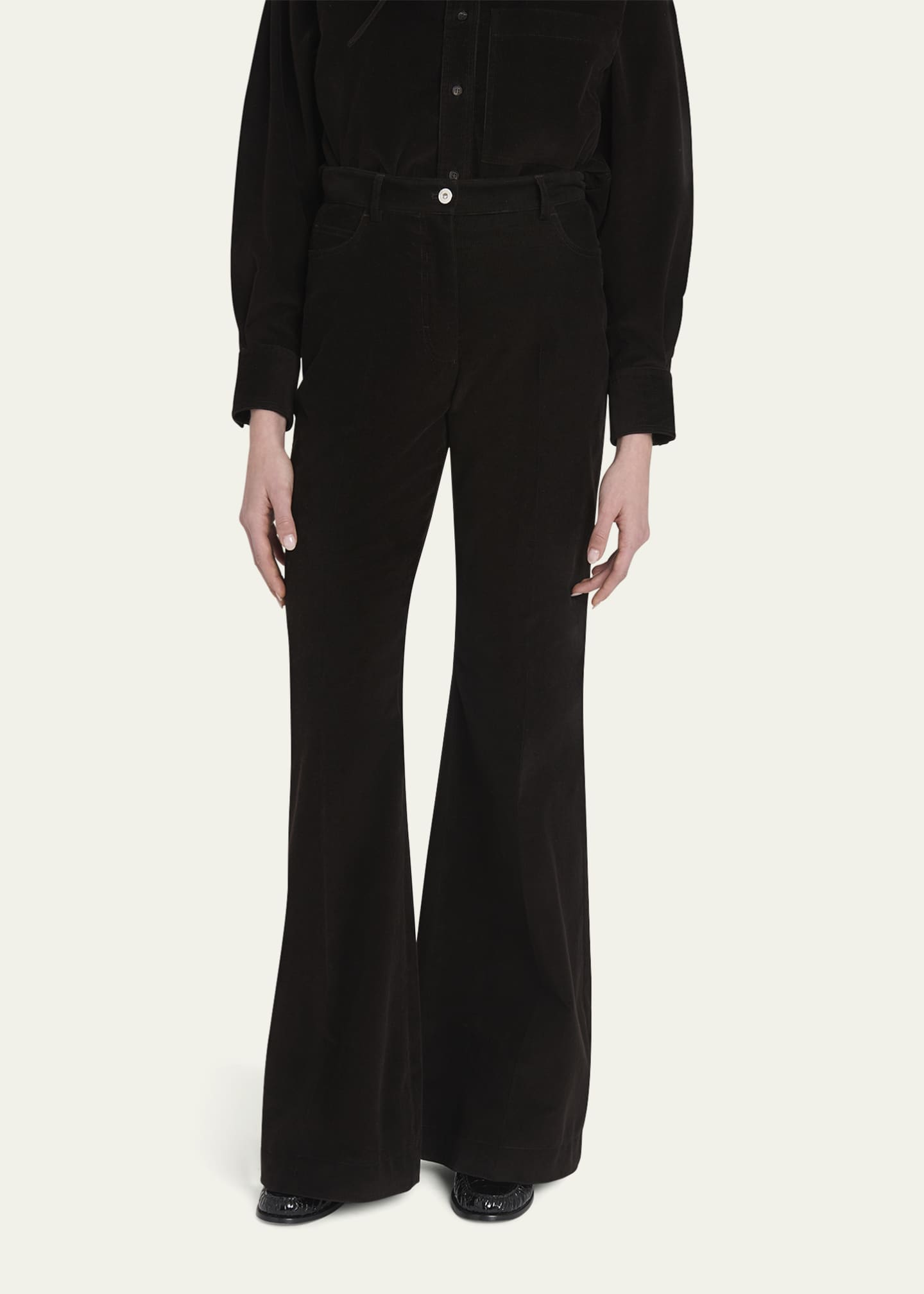 Ferragamo Corduroy Flare Pants Image 4 of 5