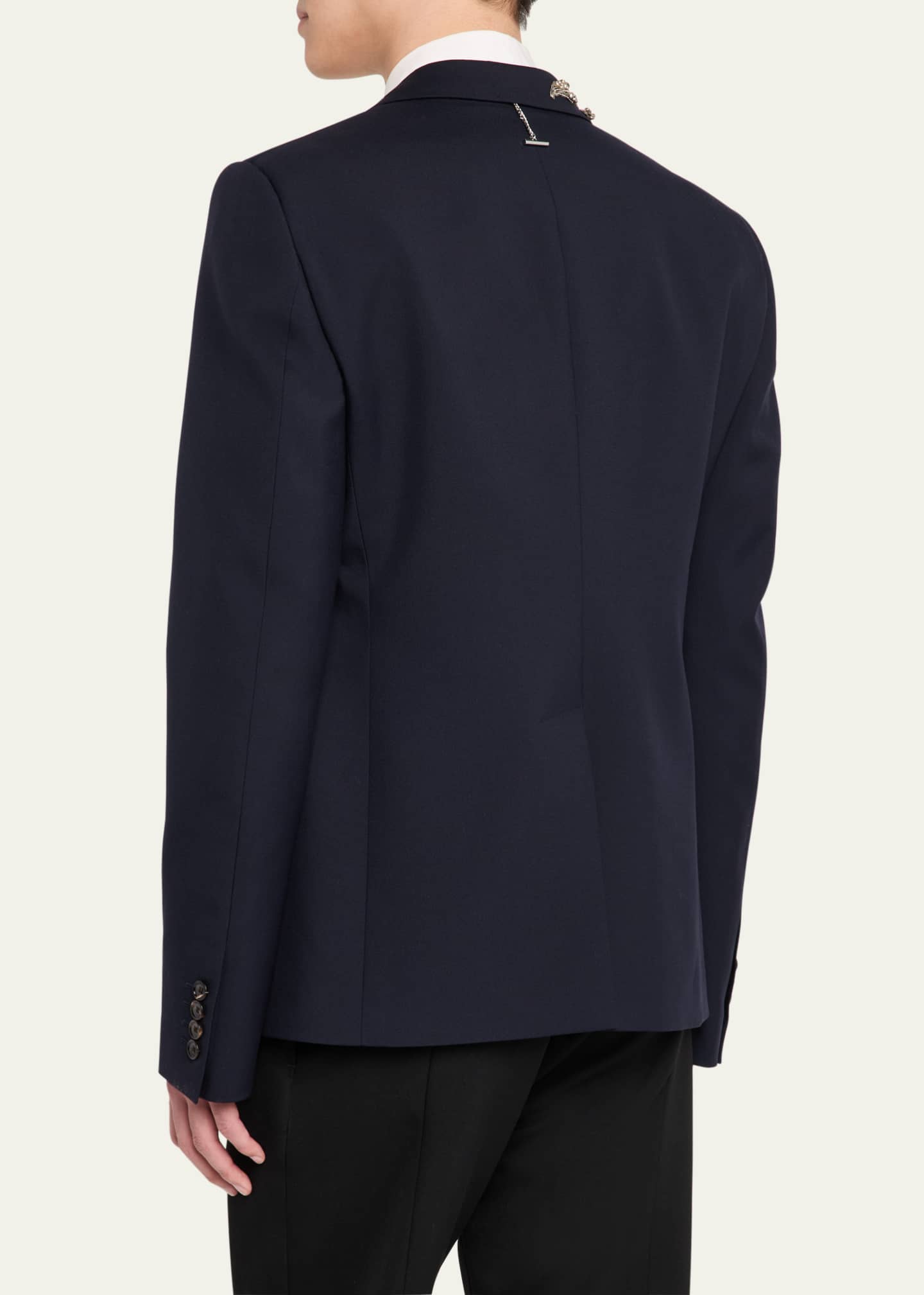 McQueen Men's Embroidered Wool Sport Coat Image 3 of 7